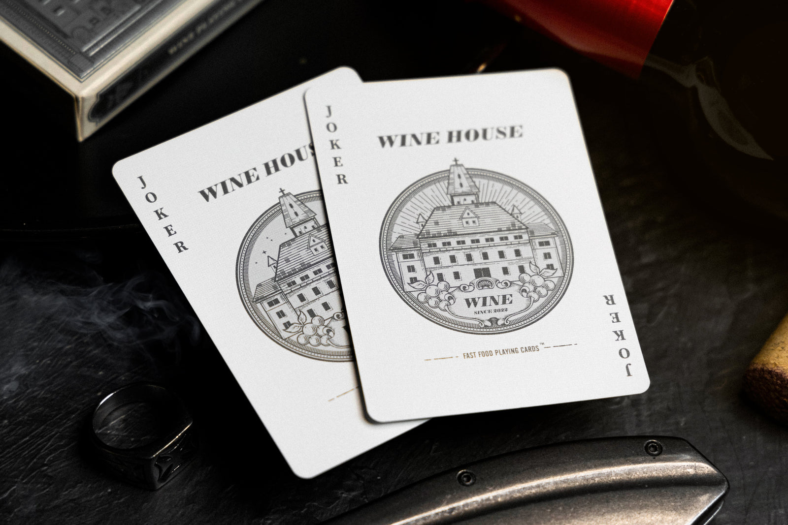 Premium Wine-Themed Playing Cards - Elegant 52 Deck for Poker, Blackjack & Game Nights - Perfect for Wine Lovers & Entertaining Guests
