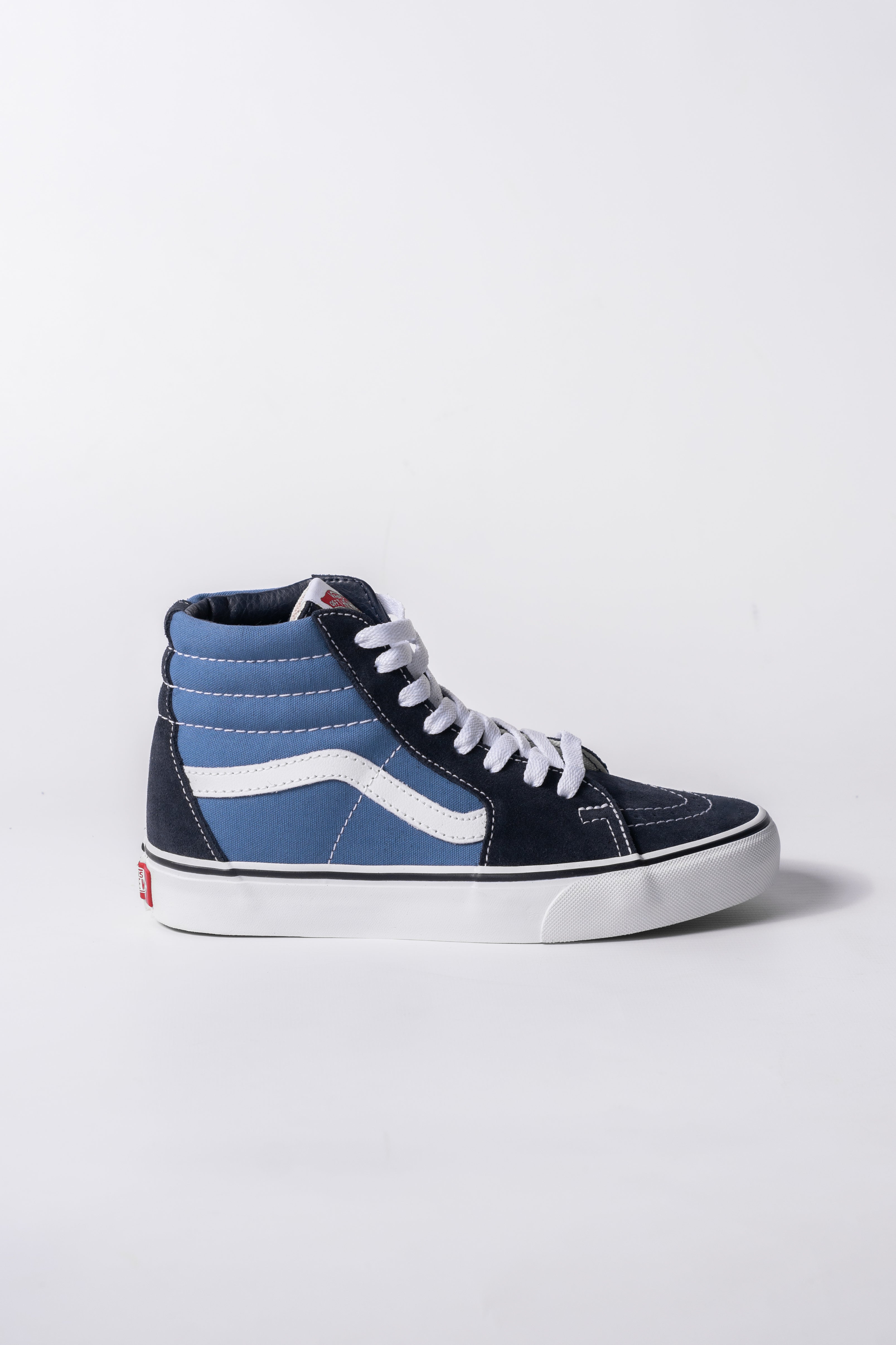 Vans Sk8-Hi Classic Navy Blue Skate Shoes for Men & Women - High-Top Sneakers for Skateboarding, Casual Wear & Street Style