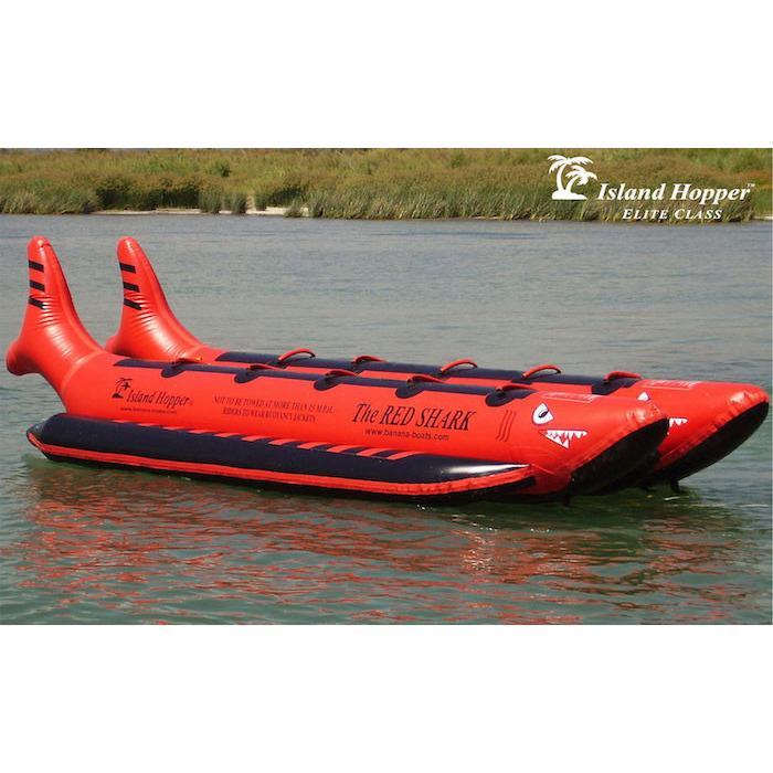 10 Person Island Hopper Banana Boat Tube - Inflatable Water Ride for Lakes, Beaches & Pools - Perfect for Family Fun & Summer Adventures