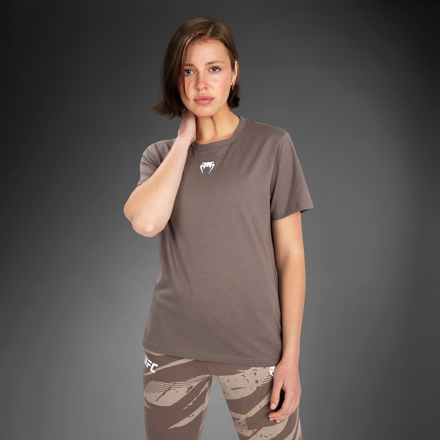 Venum UFC Adrenaline Fight Week Women's Short Sleeve Cotton T-Shirt - Bronze | MMA Training & Casual Wear | Perfect for Gym, Workouts & Everyday Fashion