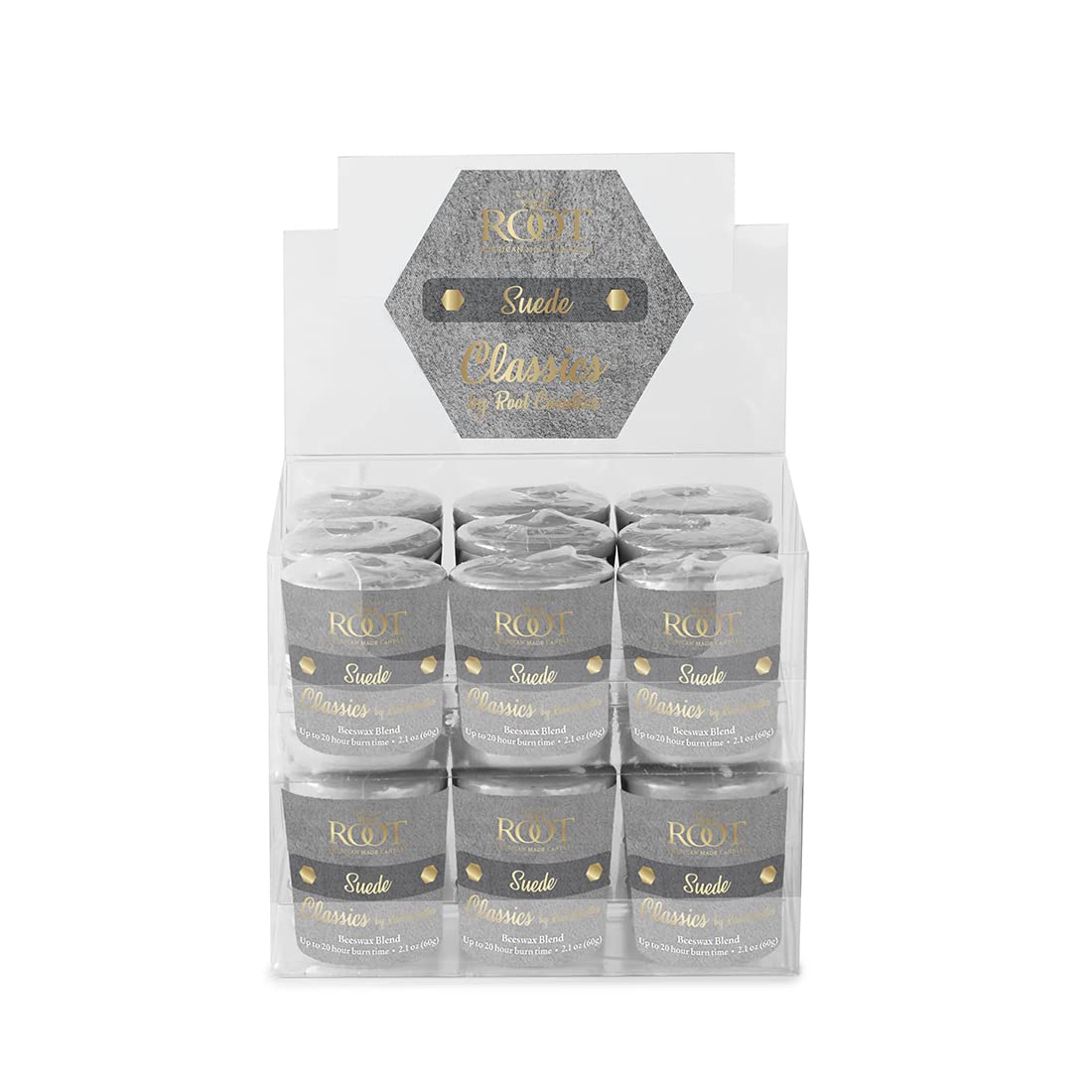 Premium Root Candles - USA Made Classics Collection Beeswax Blend Scented Votive Candles (18-Pack) | Long-Lasting Fragrance for Home Decor, Wedding Centerpieces & Relaxation