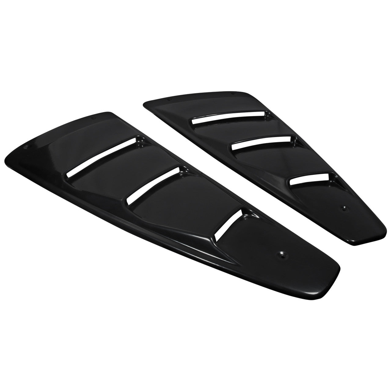 Spec D Side Window Louvers #WLUQ MST05A - Unpainted Acrylic Visor Style Window Scoop for 2005-2014 Ford Mustang | Enhances Style & Aerodynamics for Sports Car Enthusiasts