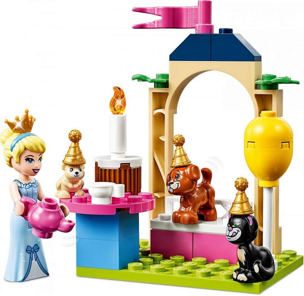 LEGO Disney Cinderella’s Castle Celebration 43178 Building Kit (168 Pieces) - Creative Toy for Kids, Disney Princess Fans & Collectors - Perfect for Birthday Gifts, Christmas Presents & Playtime Fun
