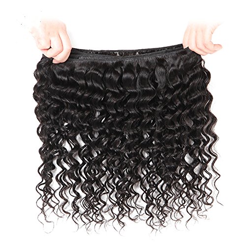 8A Mongolian Virgin Remy Human Hair Bundles 3pcs/lot 300g - Deep Wave Curly Weave Natural Color 26