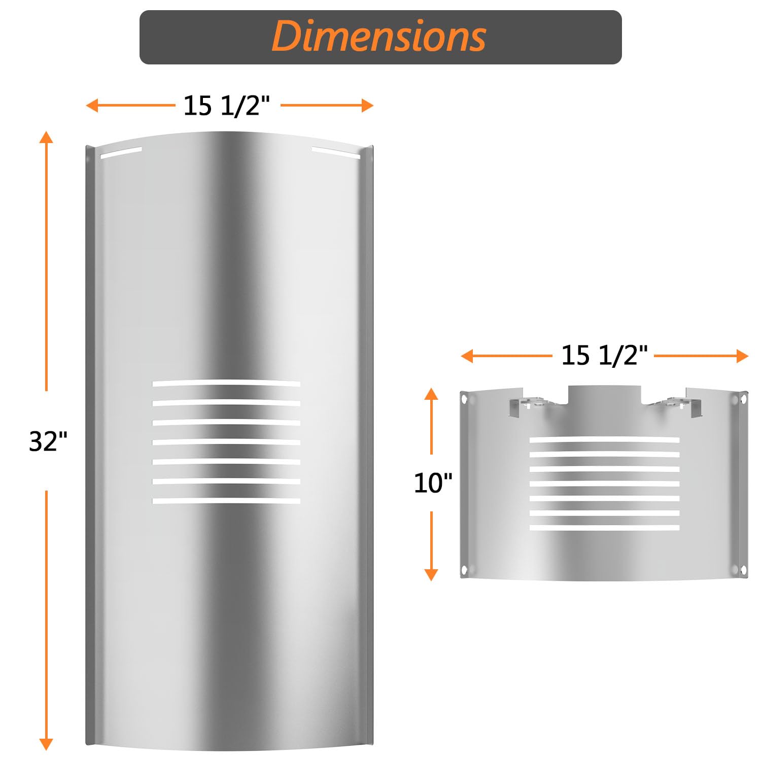 Pit Boss PB1000, PB1100, PB1150, PB1600 Series Flame Broiler Kit Replacement Parts - Slide Cover & Bottom Plate for PB1100PS1 Pellet Grill - Perfect for Outdoor BBQ, Camping & Backyard Cooking