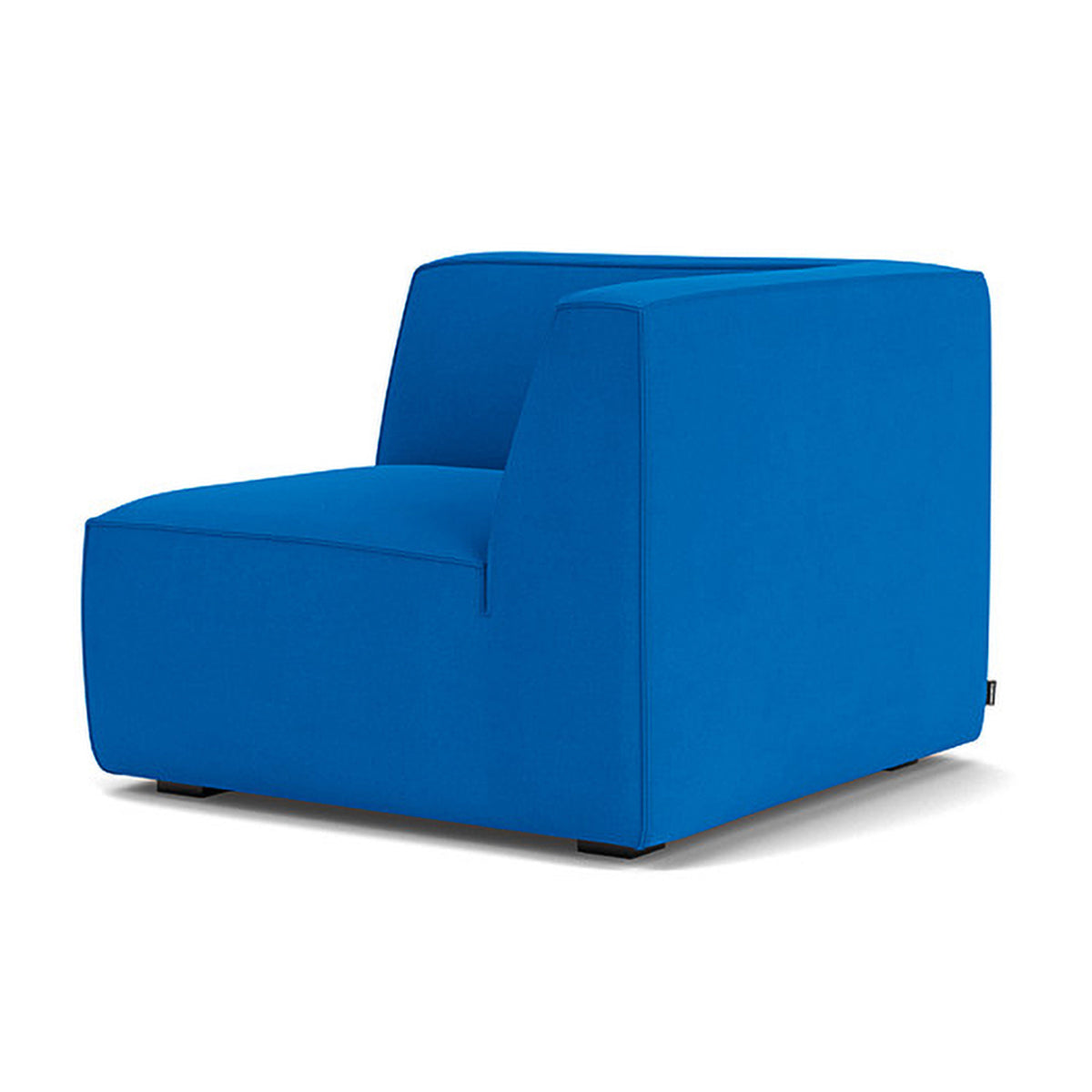 Modern Dane Fabric 1-Seater Left Corner Modular Sofa - Compact Sectional Couch for Small Living Rooms & Apartments