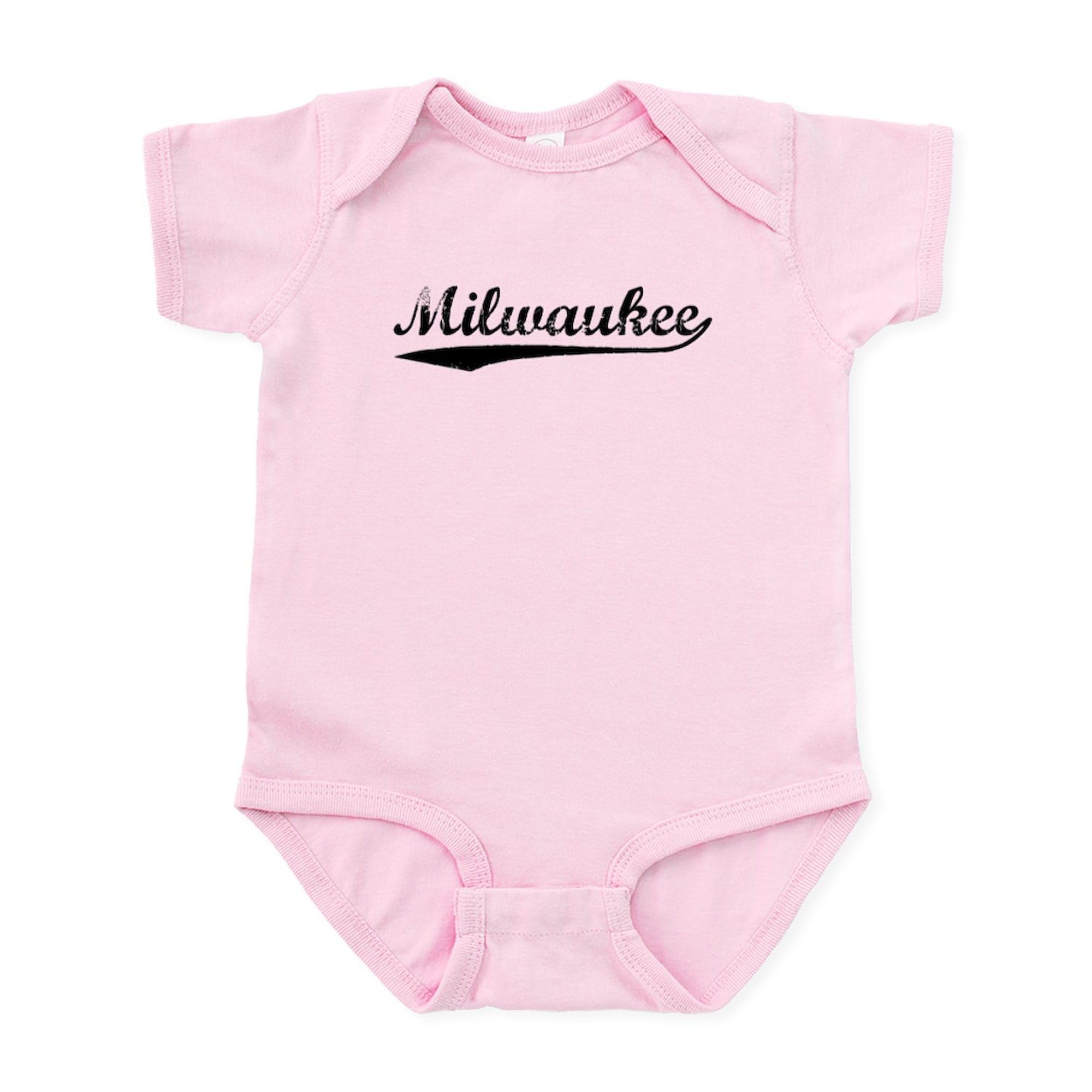 Vintage Milwaukee Black Infant Bodysuit - Cute Baby Romper for Boys & Girls | Perfect for Family Outings, Photo Shoots & Everyday Wear