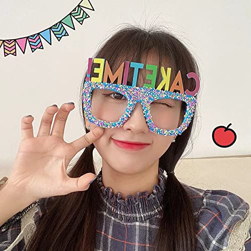 AMFIN® Birthday Cake Decorations - 1pc Fun Sunglasses for Kids Party, Photo Shoot Props, Cake Topper Accessories - Perfect for Birthday Celebrations, Baby Showers & Themed Events