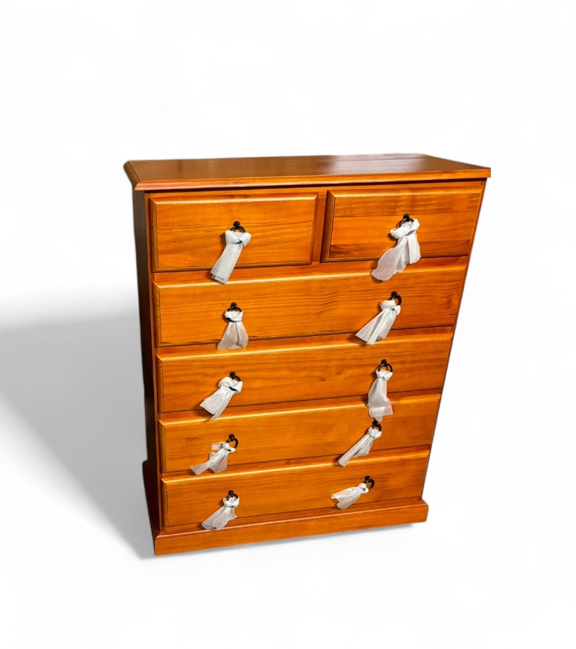 8-Drawer Tallboy Dresser - Spacious Storage for Bedroom, Living Room & Office - Organize Clothes, Linens & Essentials - Troy Collection
