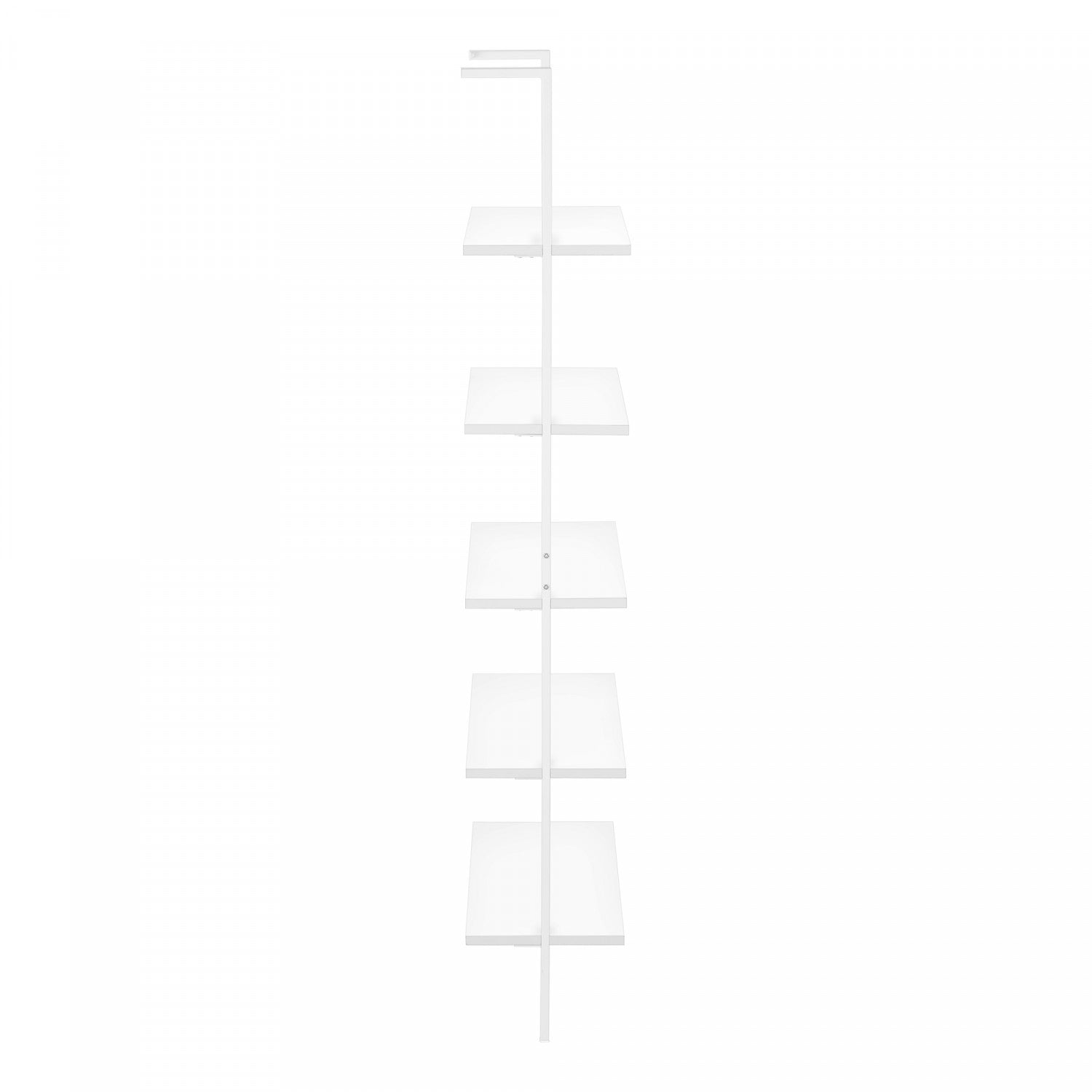 White Vale Bookcase - Modern Wooden Bookshelf for Living Room, Bedroom & Office - Stylish Storage Solution for Books, Decor & Essentials