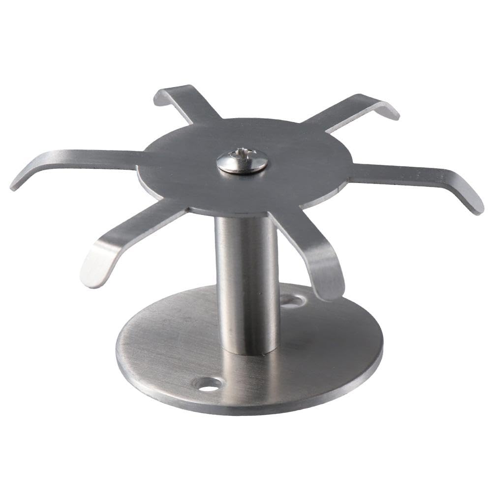 Stainless Steel Swivel Hooks for Kitchen & Bathroom - Punch-Free Under Cabinet Utensil Hanging Rack with Strong Adhesive - Perfect for Organizing Pots, Pans, Mugs & Towels in Small Spaces