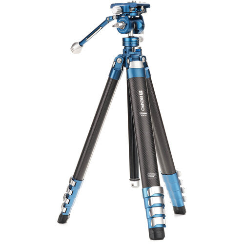 Benro CyanBird CF 2 Series Carbon Fiber Tripod with FS20PROC501 Hybrid Head - 5-Section Professional Camera Tripod for Photography & Videography - Perfect for Travel, Outdoor Shoots and Studio Work