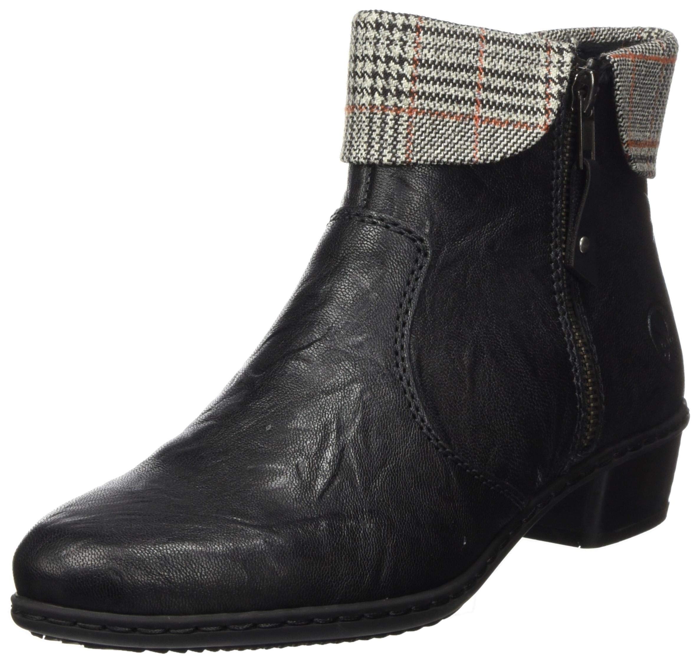Rieker Women's Ankle Boots - Comfortable & Stylish Winter Boots for Women | Waterproof & Warm Casual Shoes | Perfect for Walking, Work & Outdoor Activities
