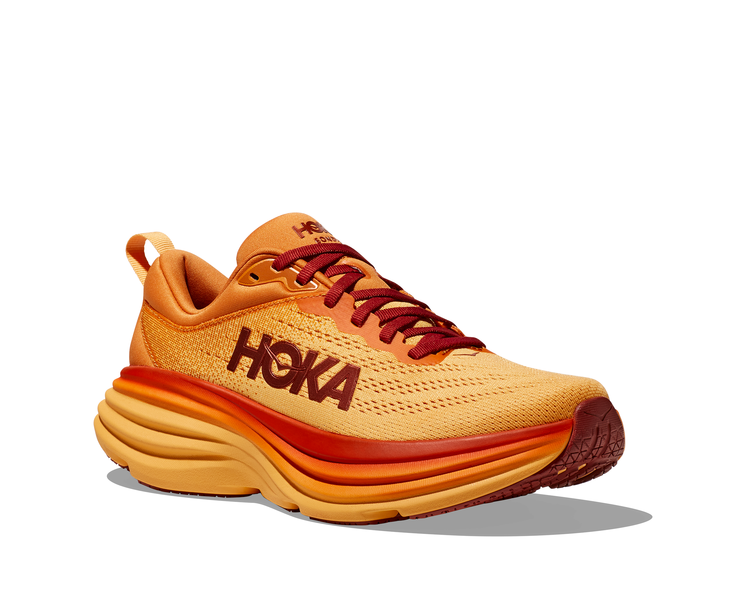 HOKA Bondi 8 Running Shoes for Men - Cushioned Road Running Sneakers with Maximum Comfort for Marathon, Jogging & Daily Wear