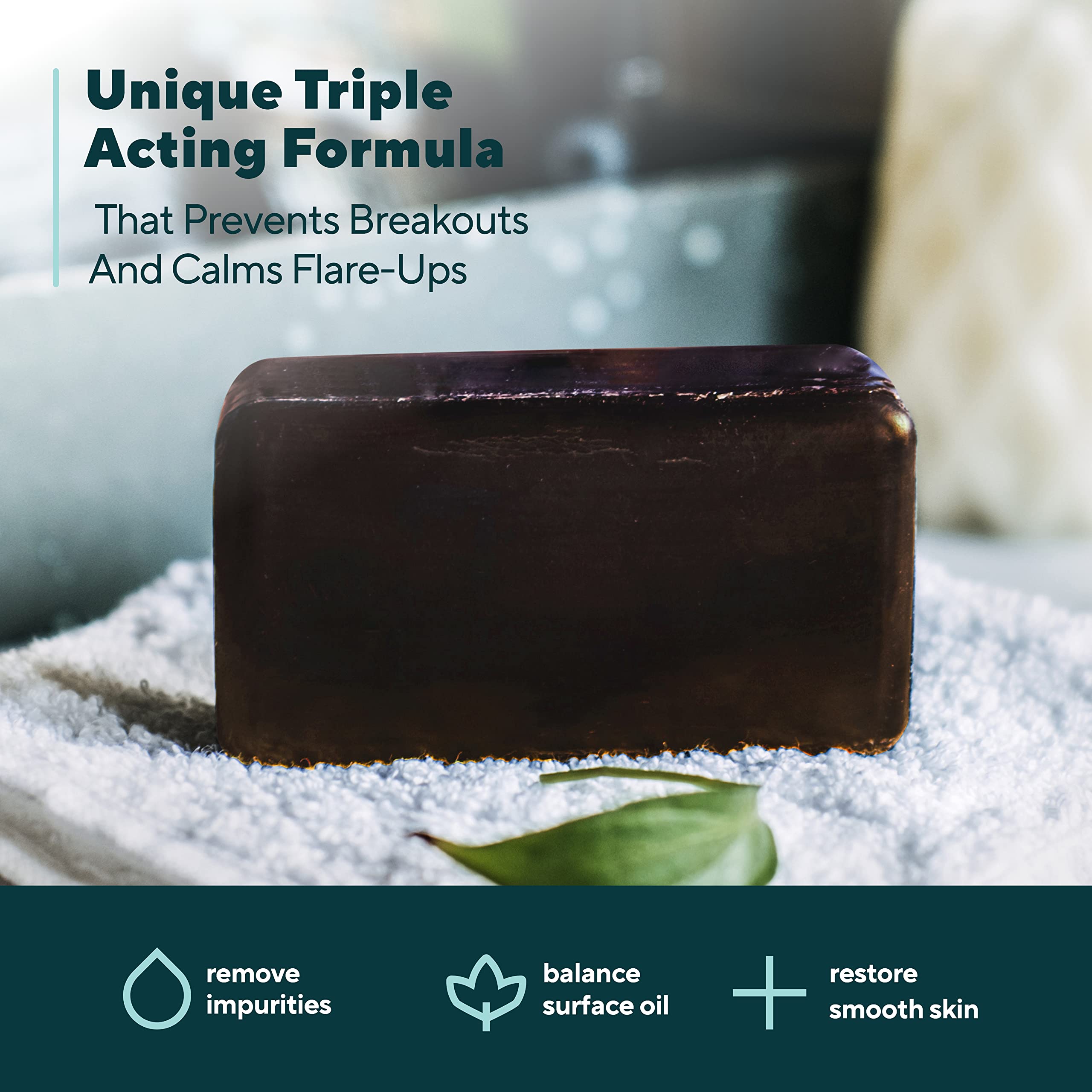 Marie Originals Acne Bar Soap - Natural Face & Body Cleanser for Acne-Prone Skin | Gentle Exfoliation & Oil Control | Perfect for Daily Skincare Routine & Teenage Acne Treatment