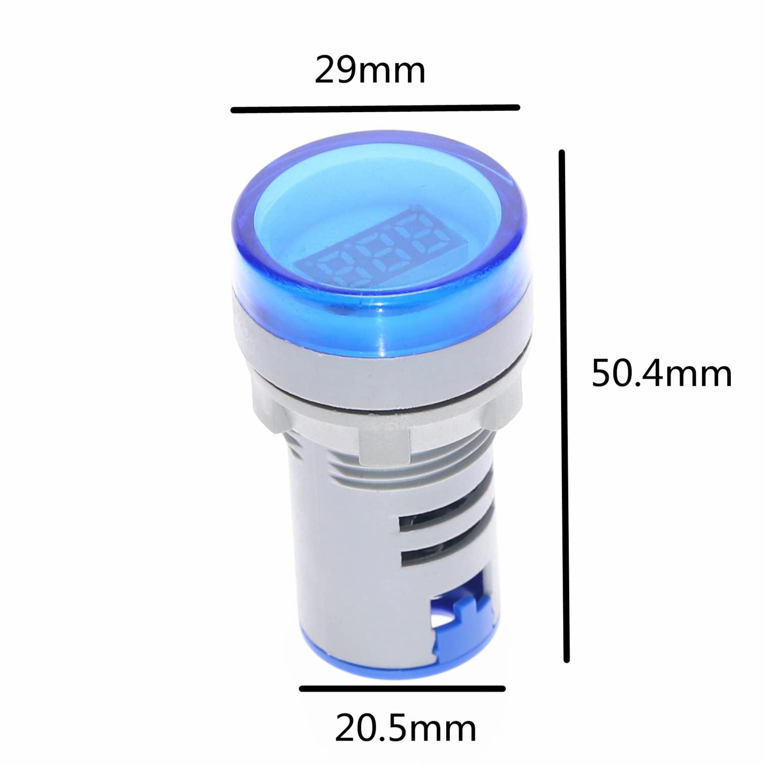 CZKE Digital LED Voltmeter - AC 20-500V Voltage Tester with Bright Blue Display | Accurate Electrical Measurement for Automotive, Home & Industrial Use
