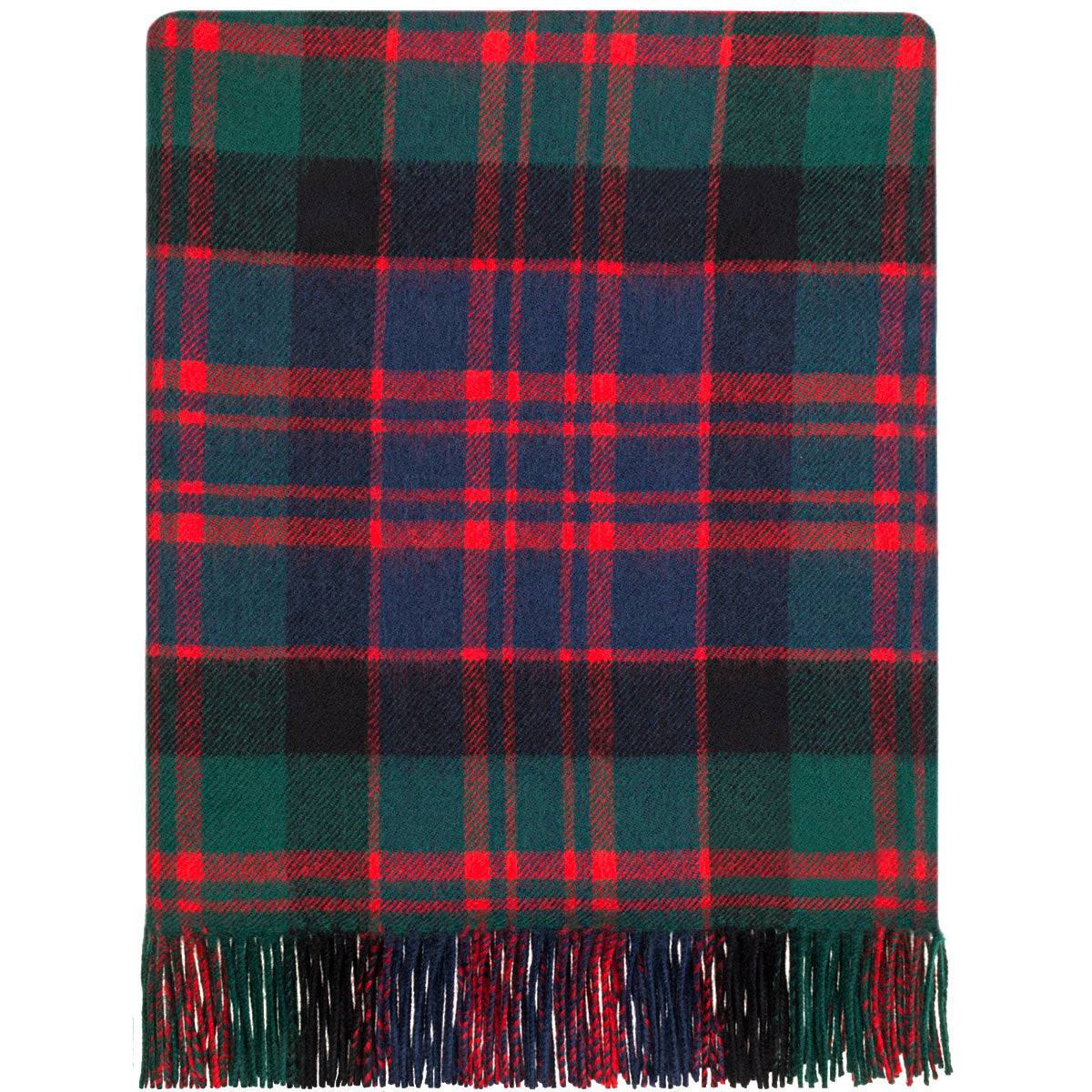Premium MacDonald Modern Tartan Lambswool Blanket - Soft & Warm Scottish Plaid Throw for Couch, Bed, Sofa - Perfect for Winter, Home Decor & Cozy Nights