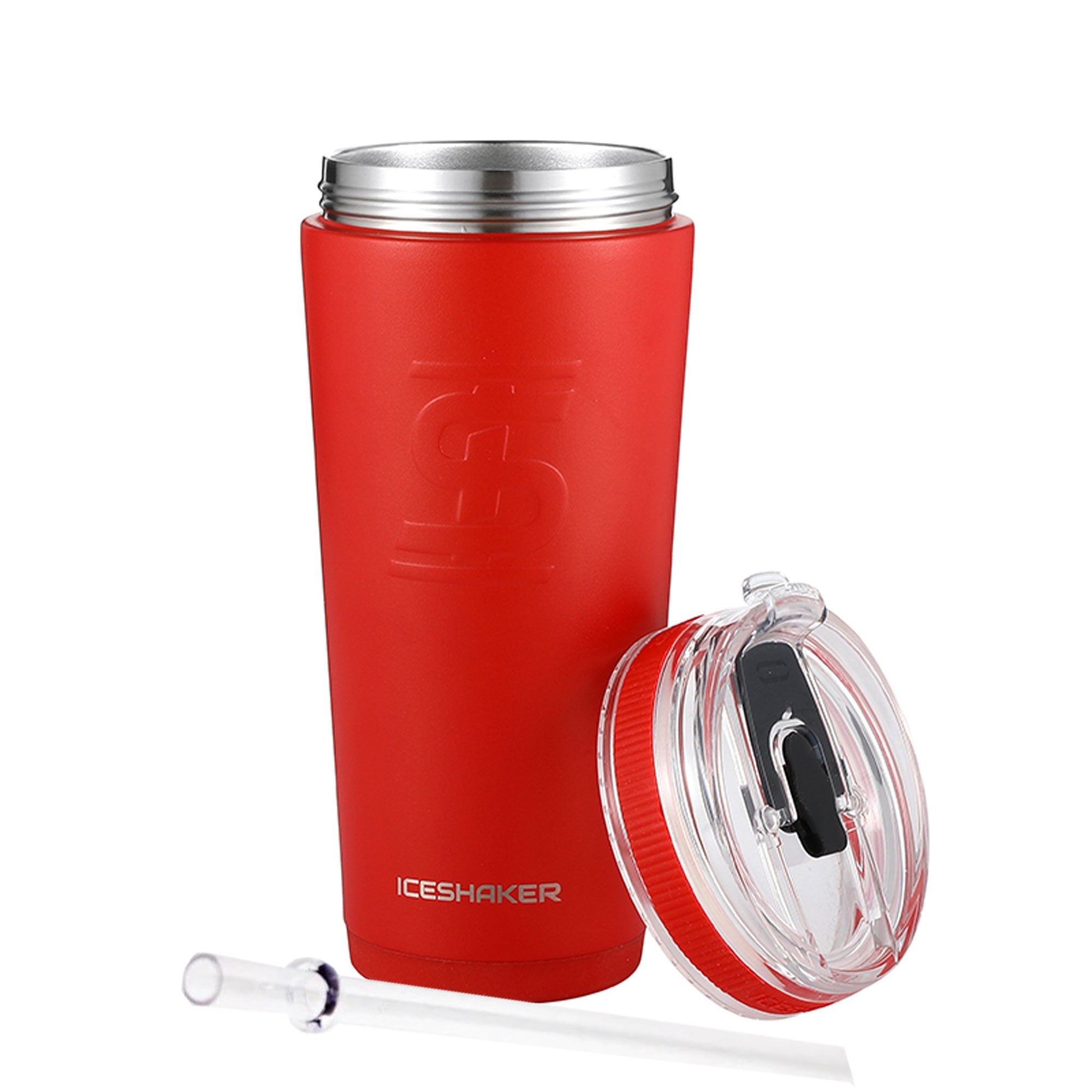 Gronk Brady 26oz Flexible Water Bottle - Durable & Leak-Proof, Perfect for Gym, Hiking & Outdoor Activities (Red)