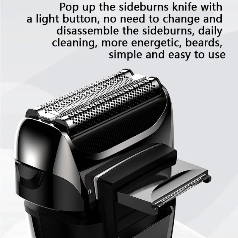 Best Electric Razors for Men - Rechargeable Wet & Dry Shaver with LCD Display, 3-Blade Beard Trimmer & Bald Head Shaver - Perfect for Travel, Home & Gym Use