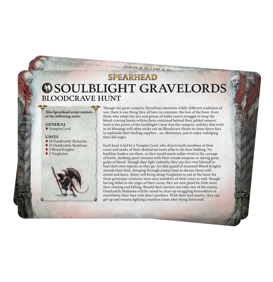 Age of Sigmar 4th Edition Soulblight Gravelords Faction Pack - Warhammer Fantasy Battle Game Expansion for Tabletop Wargaming & Miniature Painting Enthusiasts