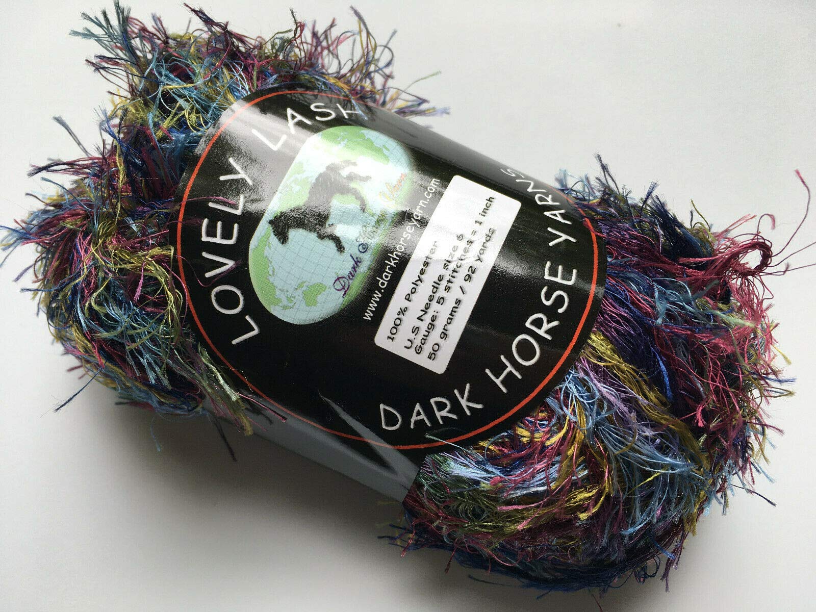 Lovely Lash #104 Berry Royale - Premium Eyelash Yarn in Blues, Wine, Gold & Green (50g) - Perfect for DIY Eyelash Extensions, Crochet & Knitting Projects