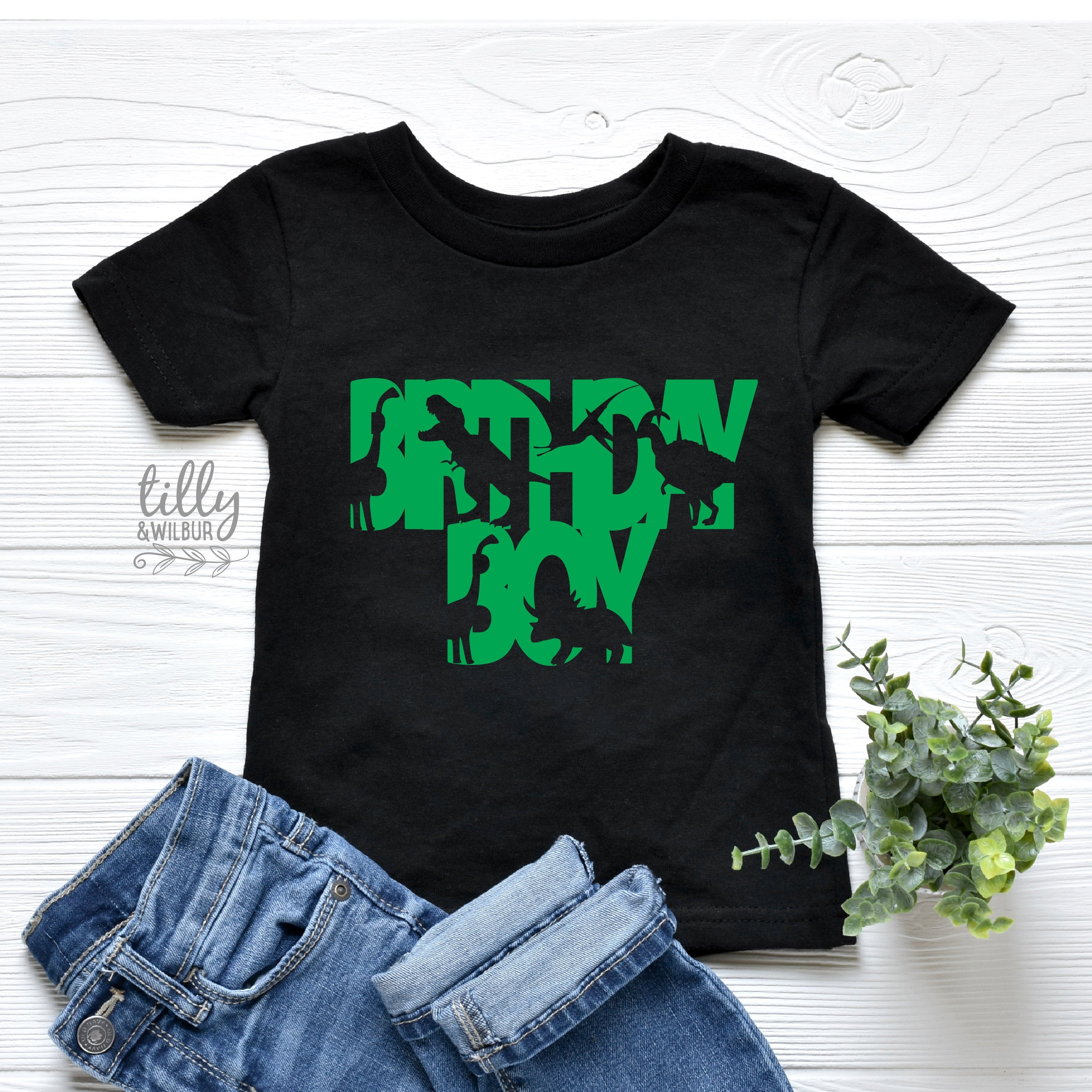 Dinosaur Birthday T-Shirt for Boys - Fun Kids Dino Graphic Tee for Birthday Parties & Gifts