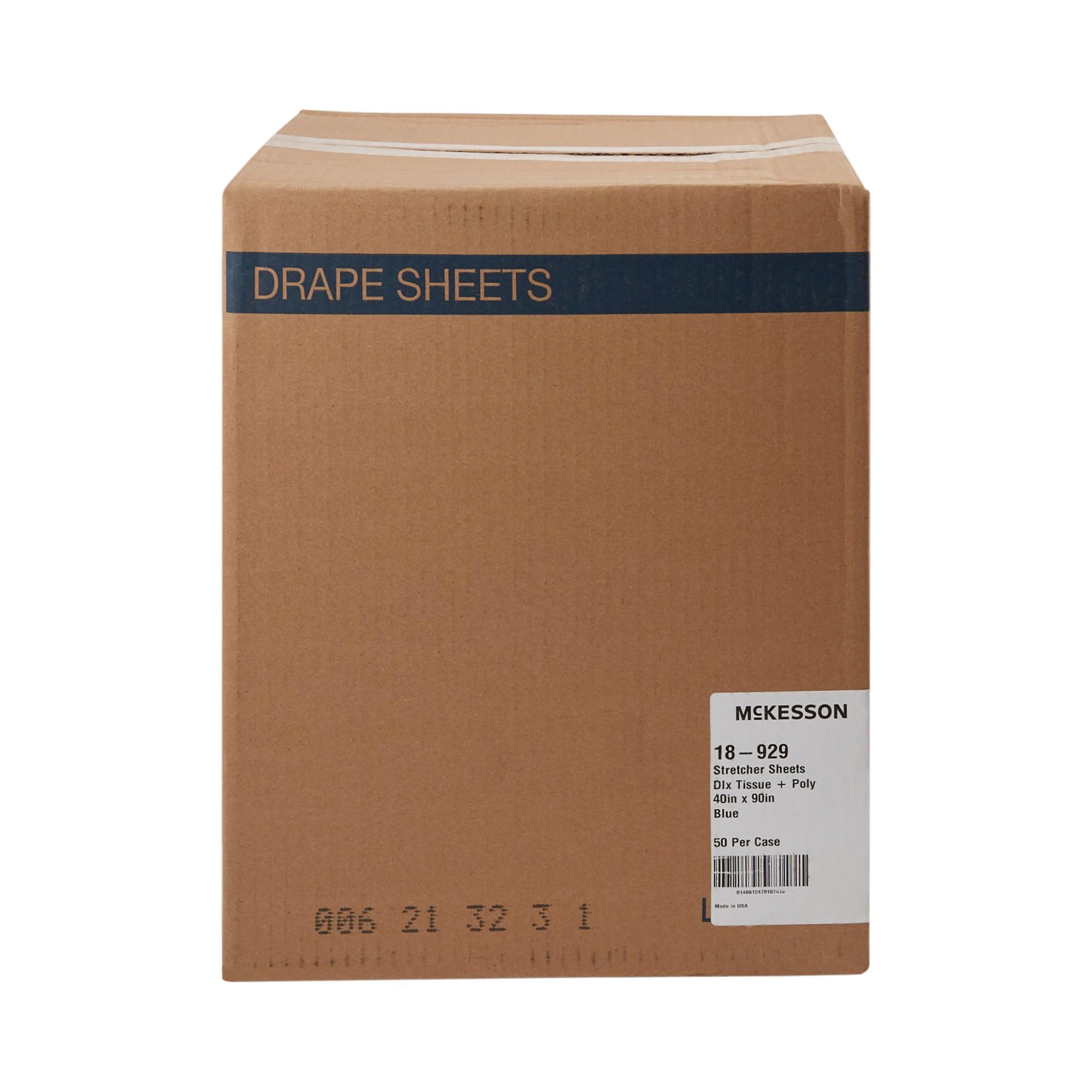 McKesson Disposable Stretcher Drape Sheets [50 Count] - Latex-Free Medical Bed Sheets 40