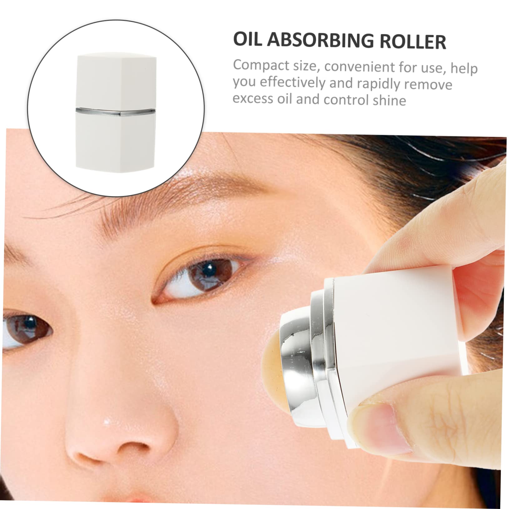 Volcanic Face Roller for Oil Absorbing - Portable Facial Massage Tool for Oily Skin - Perfect for Travel, Gym & On-the-Go Skincare Routine