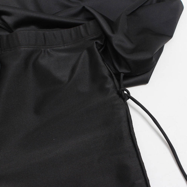 Black Modest Swimsuit for Women - Full Coverage One Piece Bathing Suit - Perfect for Beach, Pool, and Vacation