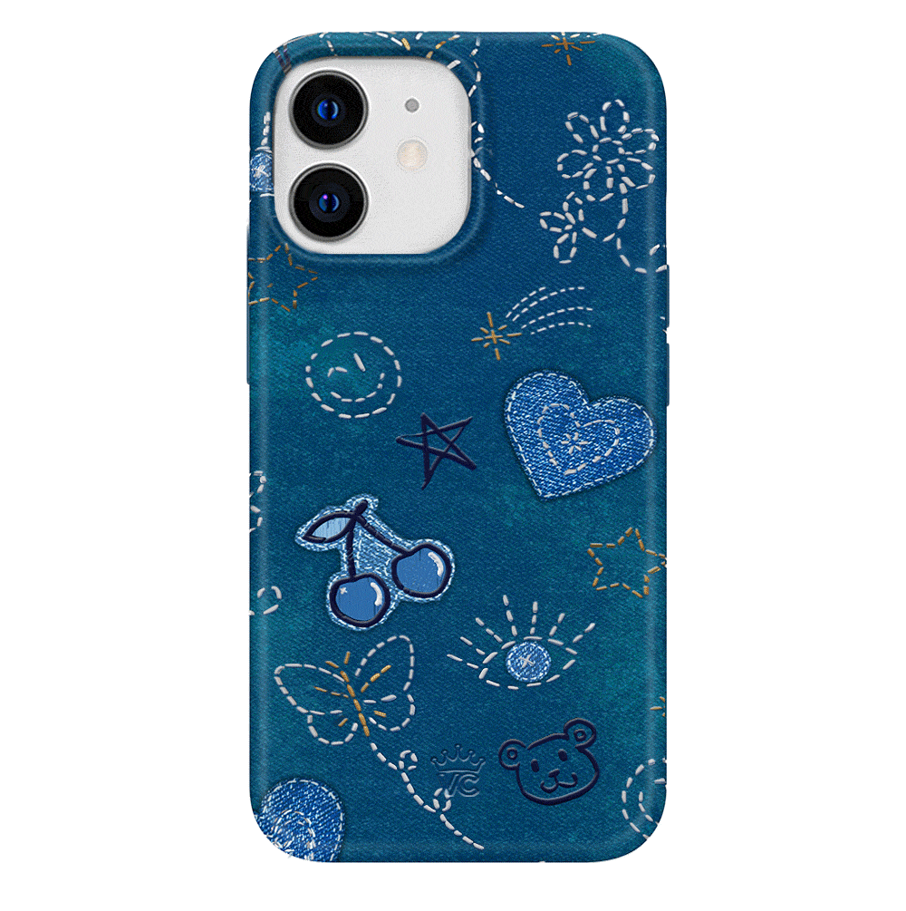 Stylish Blue Denim iPhone Case - Trendy & Protective Cover for iPhone 13/14/15 Pro Max - Perfect for Everyday Use, Travel & Fashion Accessories