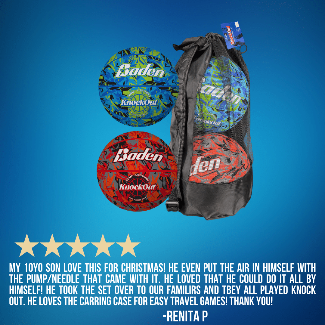 Premium Knockout Game Ball Set - Bump & Lightning Balls for Fun Outdoor Games - Perfect for Backyard Parties, Picnics, and Family Gatherings