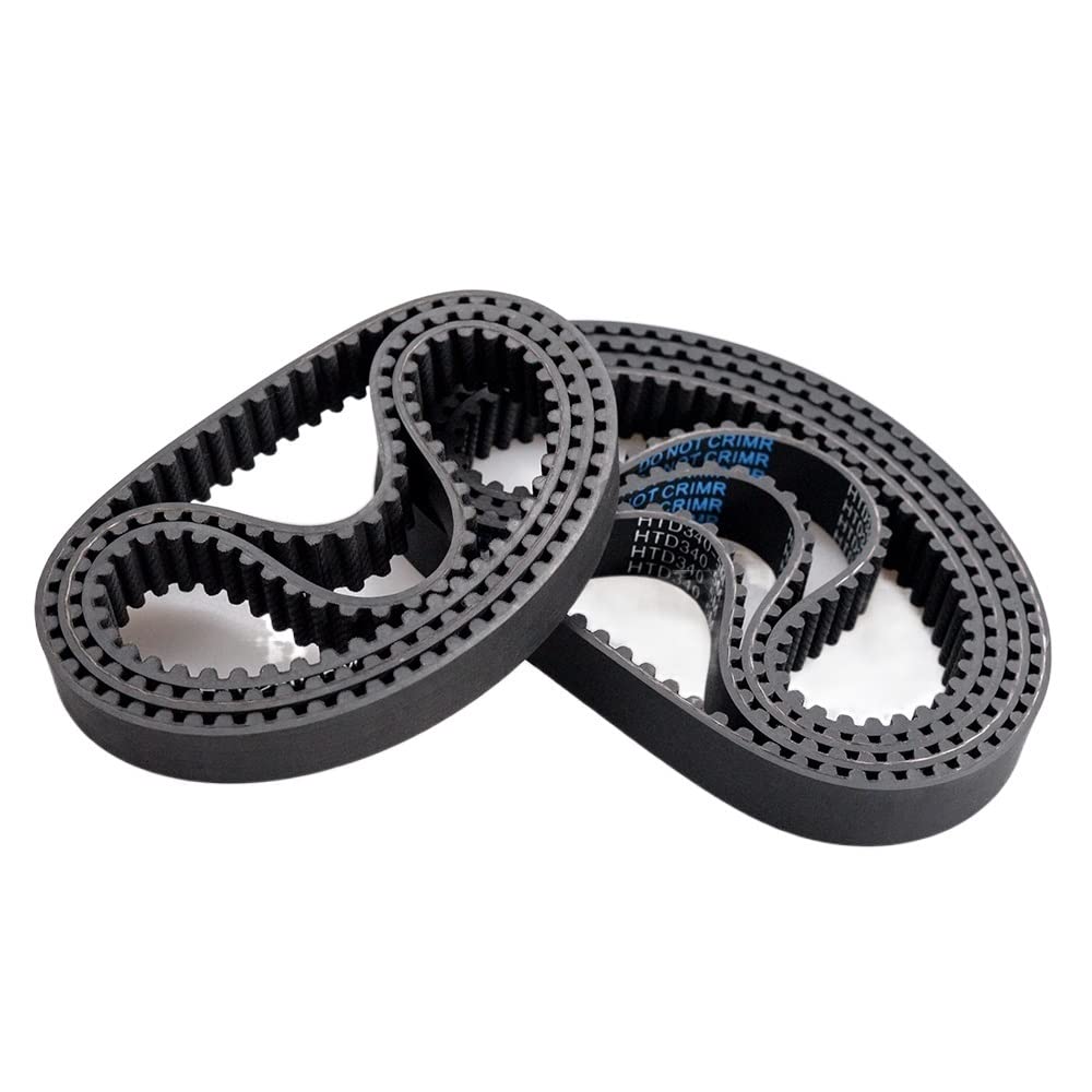 TCHAO3D 10pcs HTD 5M Timing Belts - 910mm/915mm/920mm/925mm Length, 10mm/15mm/20mm/25mm Width - HTD5M Synchronous Belt for 3D Printers, CNC Machines & Industrial Equipment (5M-910mm Length, 25mm Width)