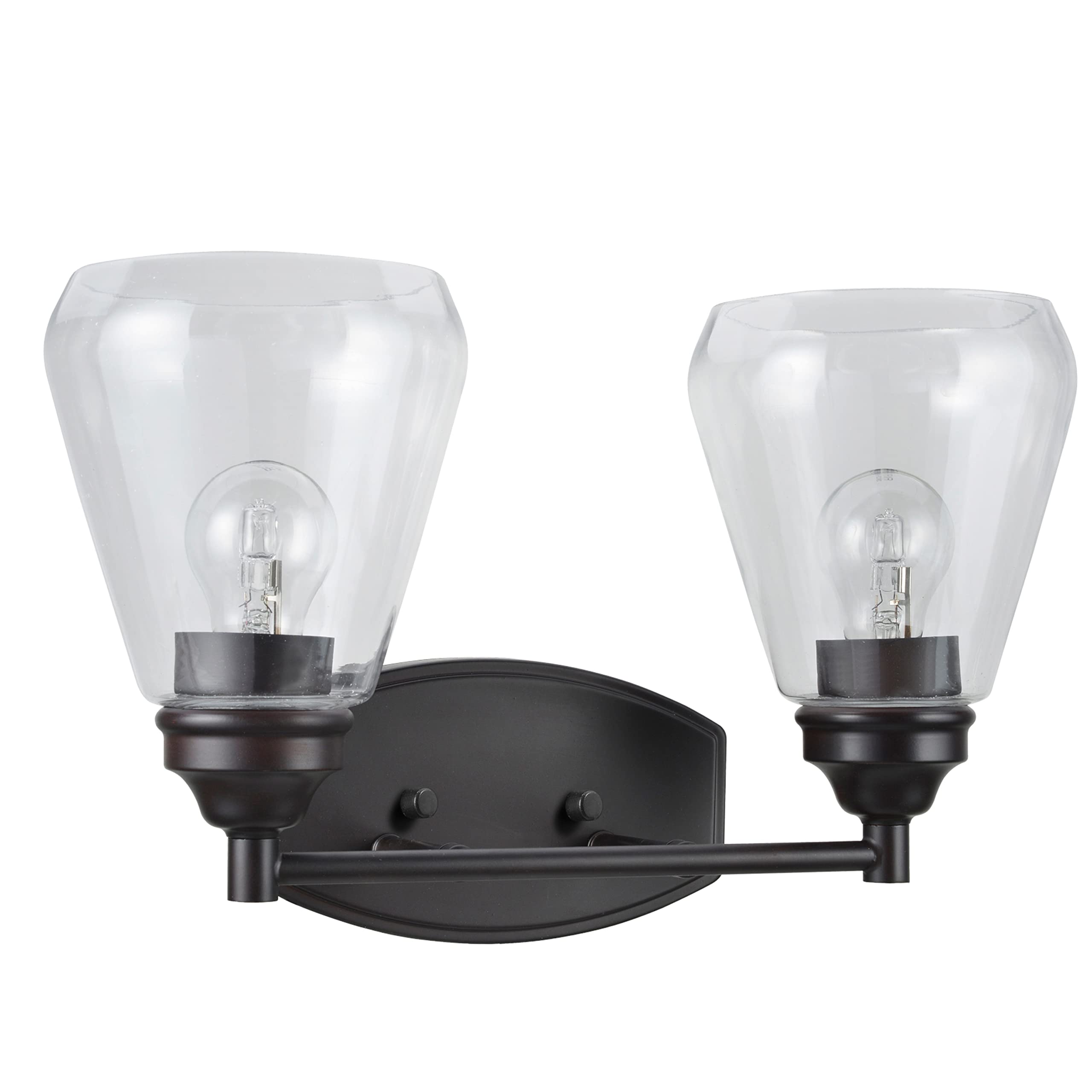 Aspen Creative 62120-2 Two-Light Bathroom Vanity Wall Sconce, 16