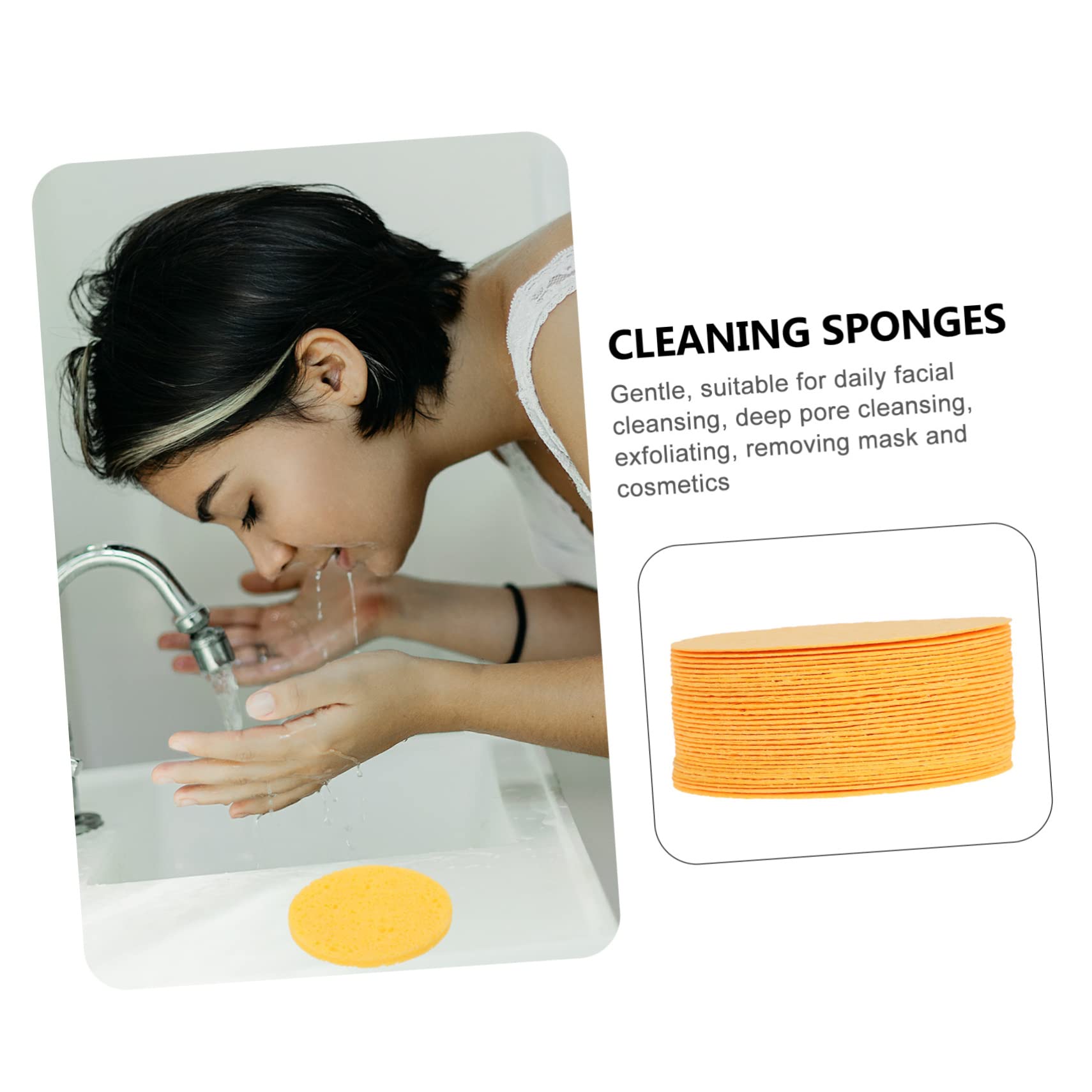 DOITOOL 90 Pcs Compressed Cotton Makeup Sponges - Foundation & Body Powder Puff, Wood Pulp Beauty Blenders for Flawless Makeup Application - Perfect for Home, Travel & Professional Makeup Kits