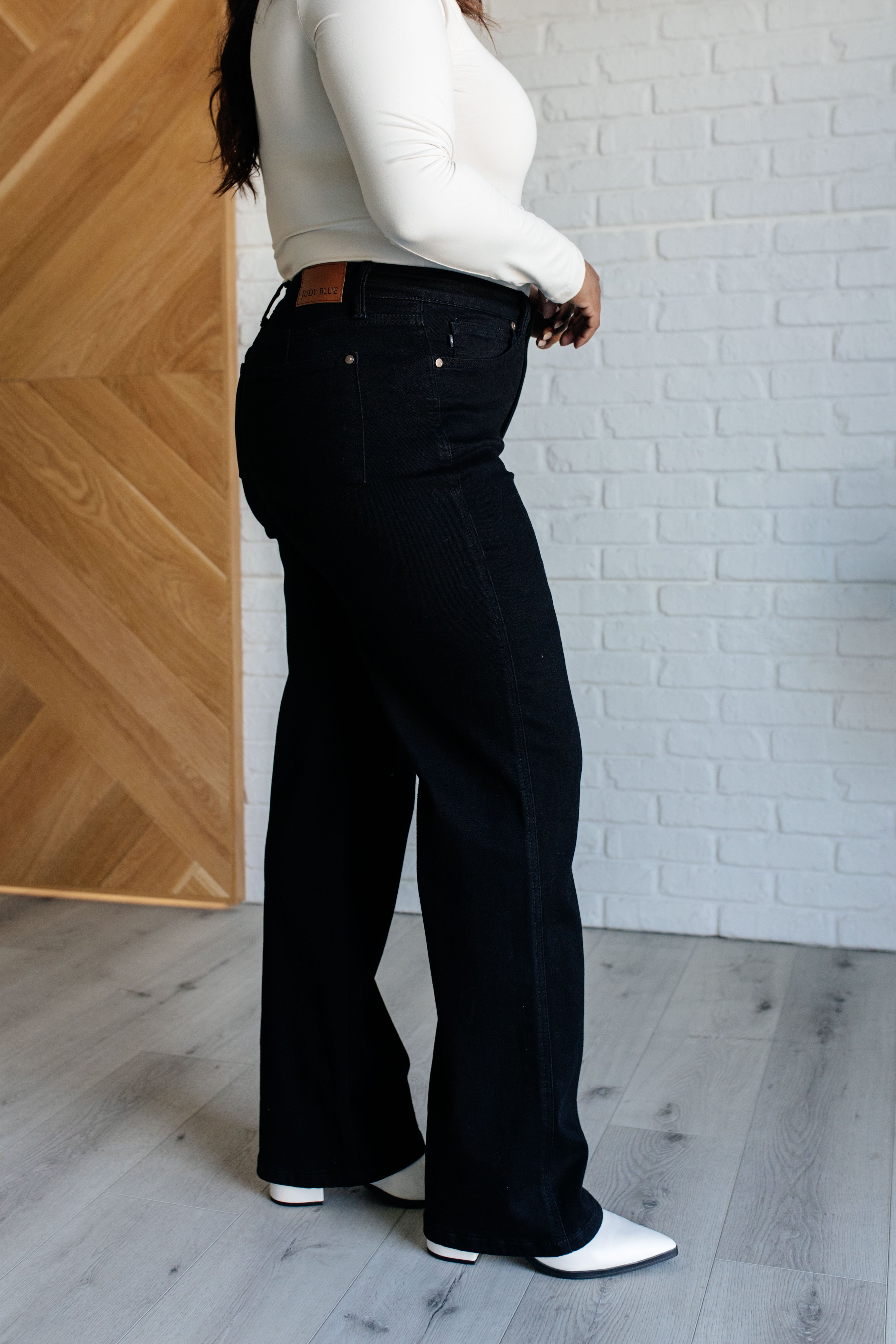 Angelica High Rise Control Top Classic Straight Jeans for Women - Slimming Tummy Control Denim Pants for Casual Wear & Everyday Outfits