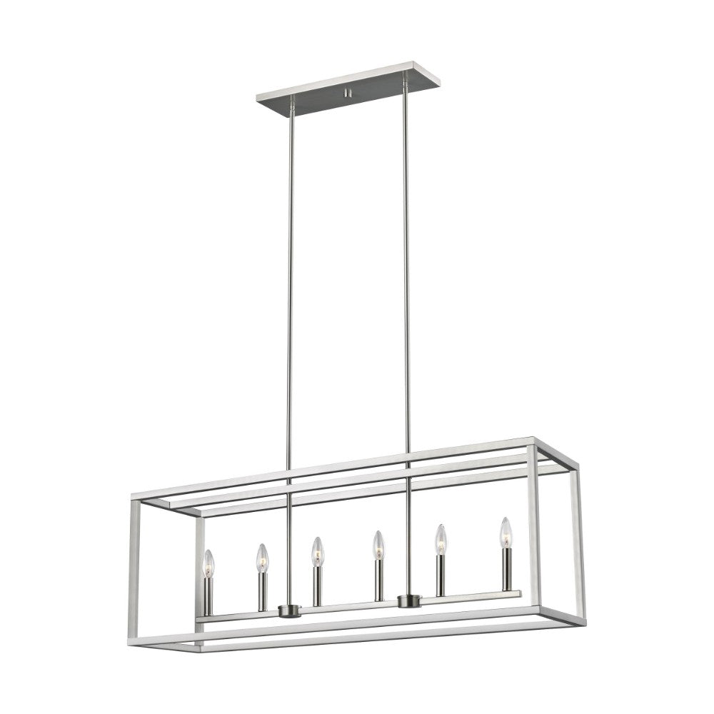 Stylish Moffet 6-Light Modern Island Pendant Lighting Fixture for Kitchen Dining Room - Perfect for Farmhouse, Contemporary & Industrial Home Decor