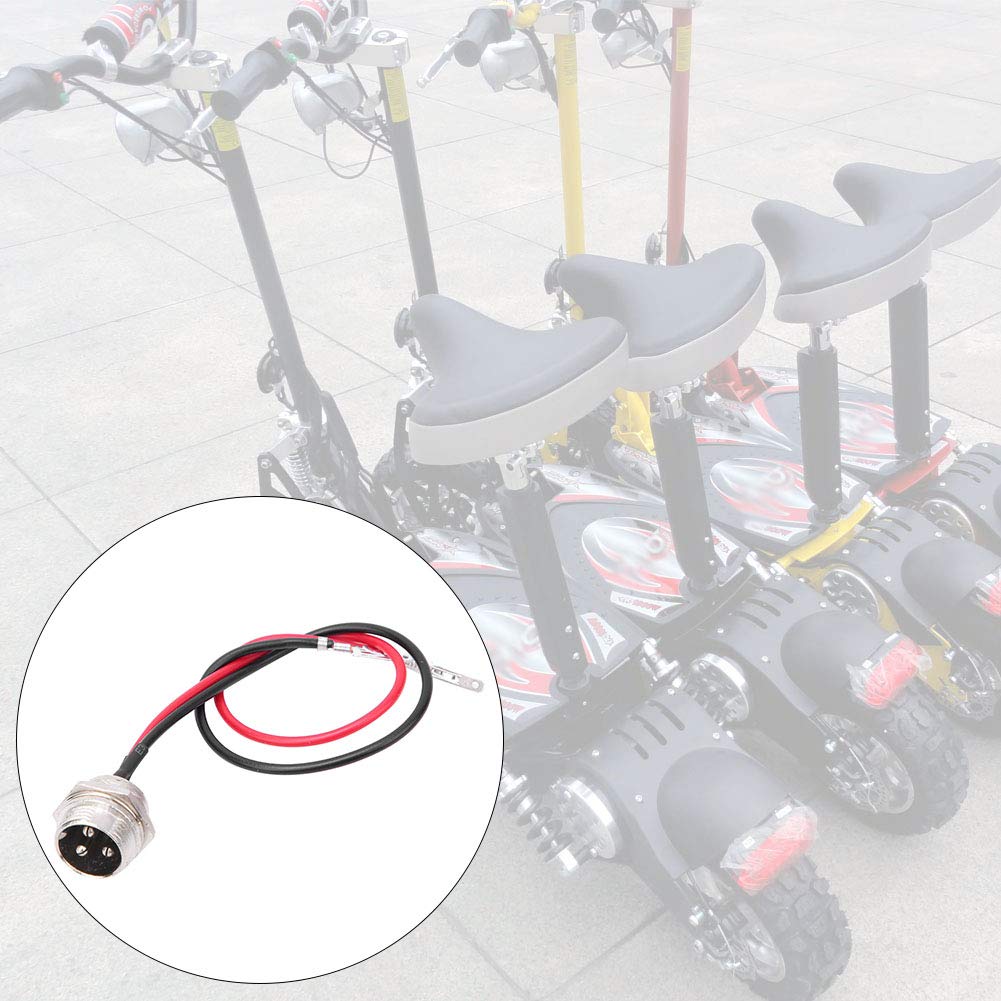6-Pack Electric Scooter Charger Port with 3-Pin Connector - 48V Replacement Charging Cable Kit for Xiaomi, Segway & More - Perfect for Home, Commuting & Outdoor Use