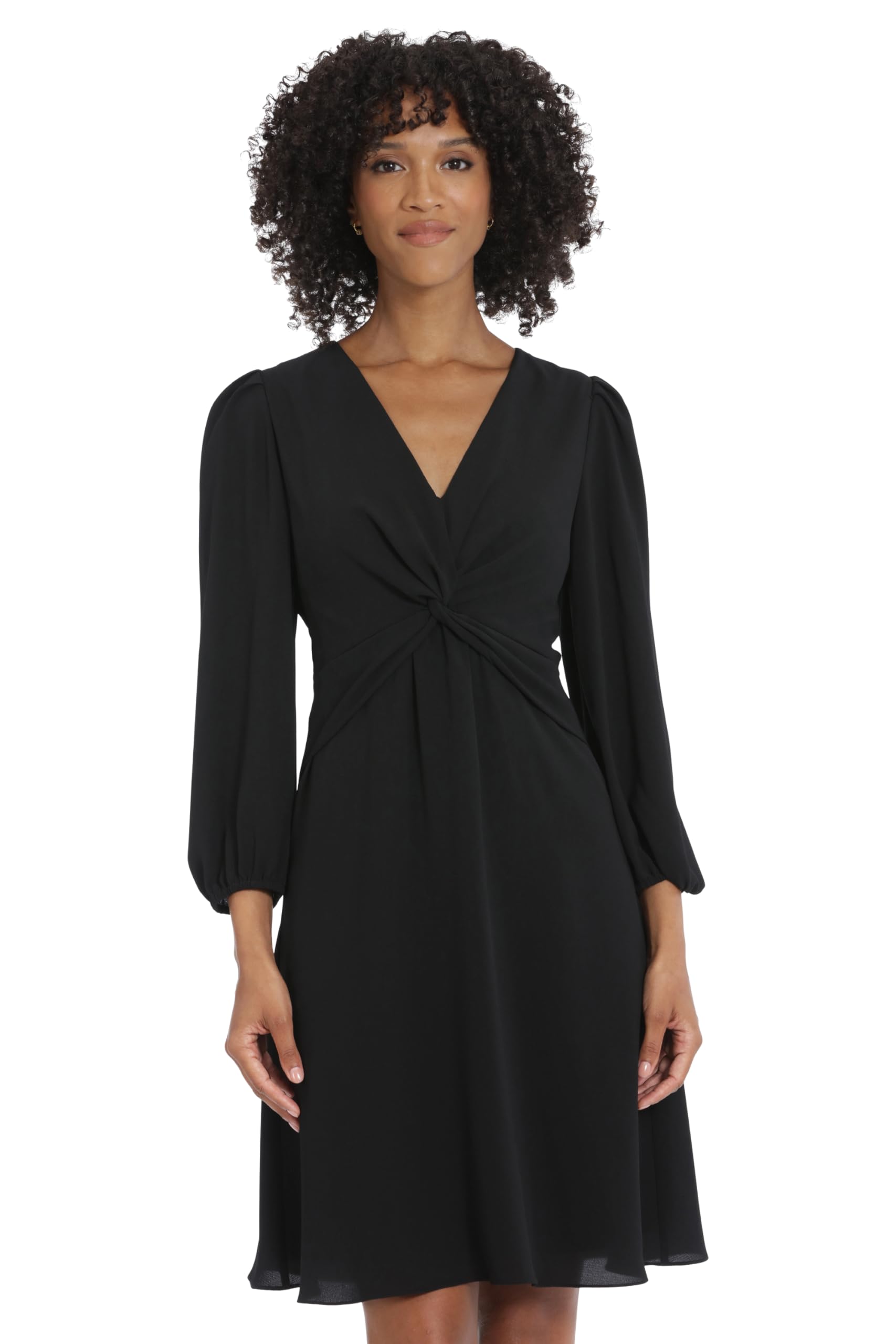 Maggy London Women's Long Sleeve Bubble Crepe Dress - Elegant Workwear & Wedding Guest Outfit for Office, Cocktail Party & Formal Events