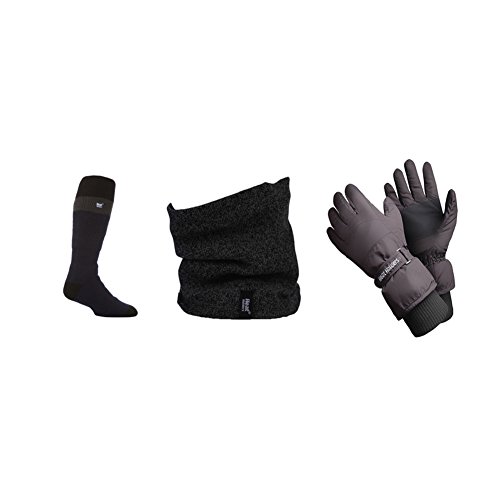 Black Neck Warmer / Navy Black Ski Socks