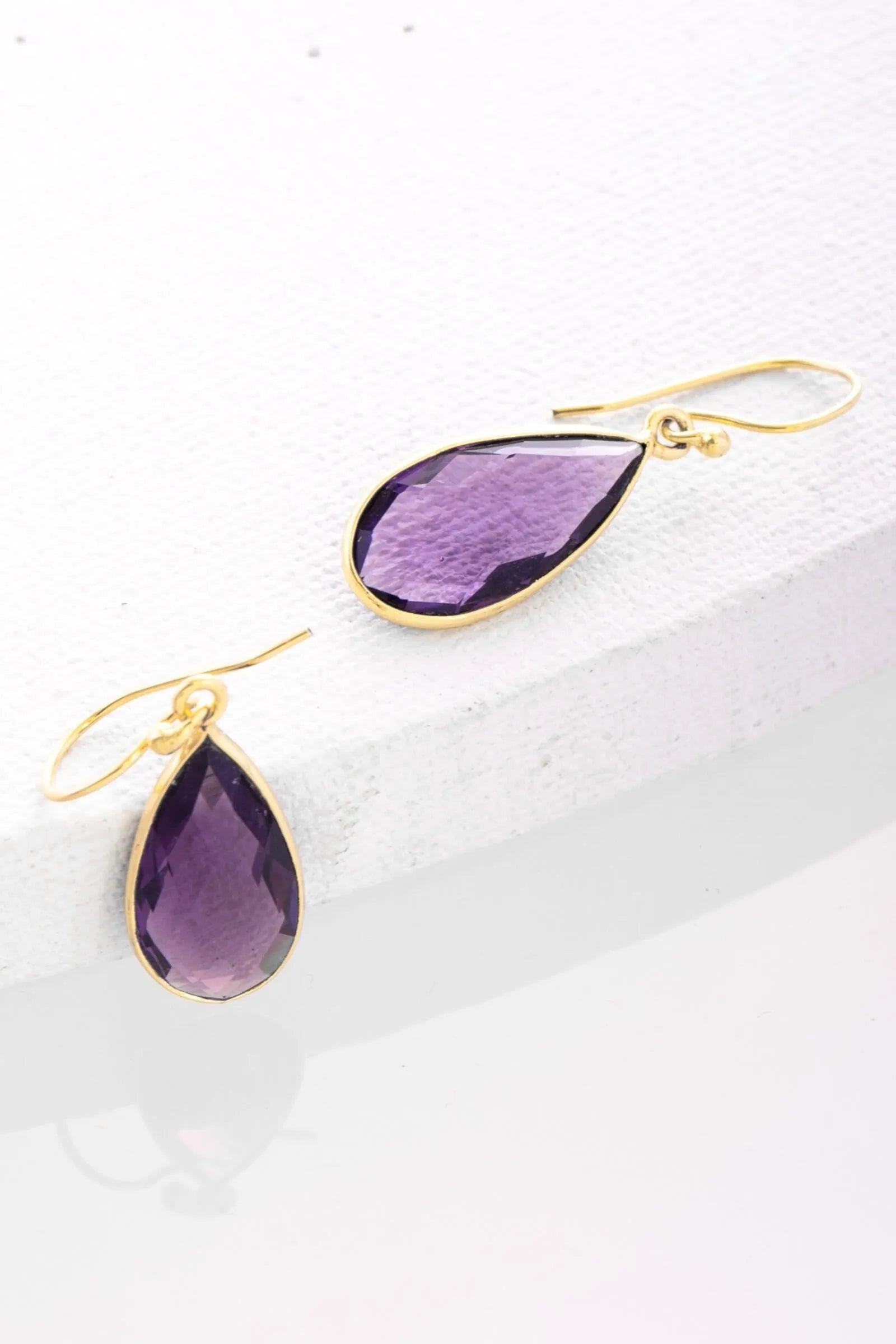 Elegant Single Gemstone Drop Earrings for Women - Dainty & Minimalist Jewelry for Parties, Weddings & Everyday Wear
