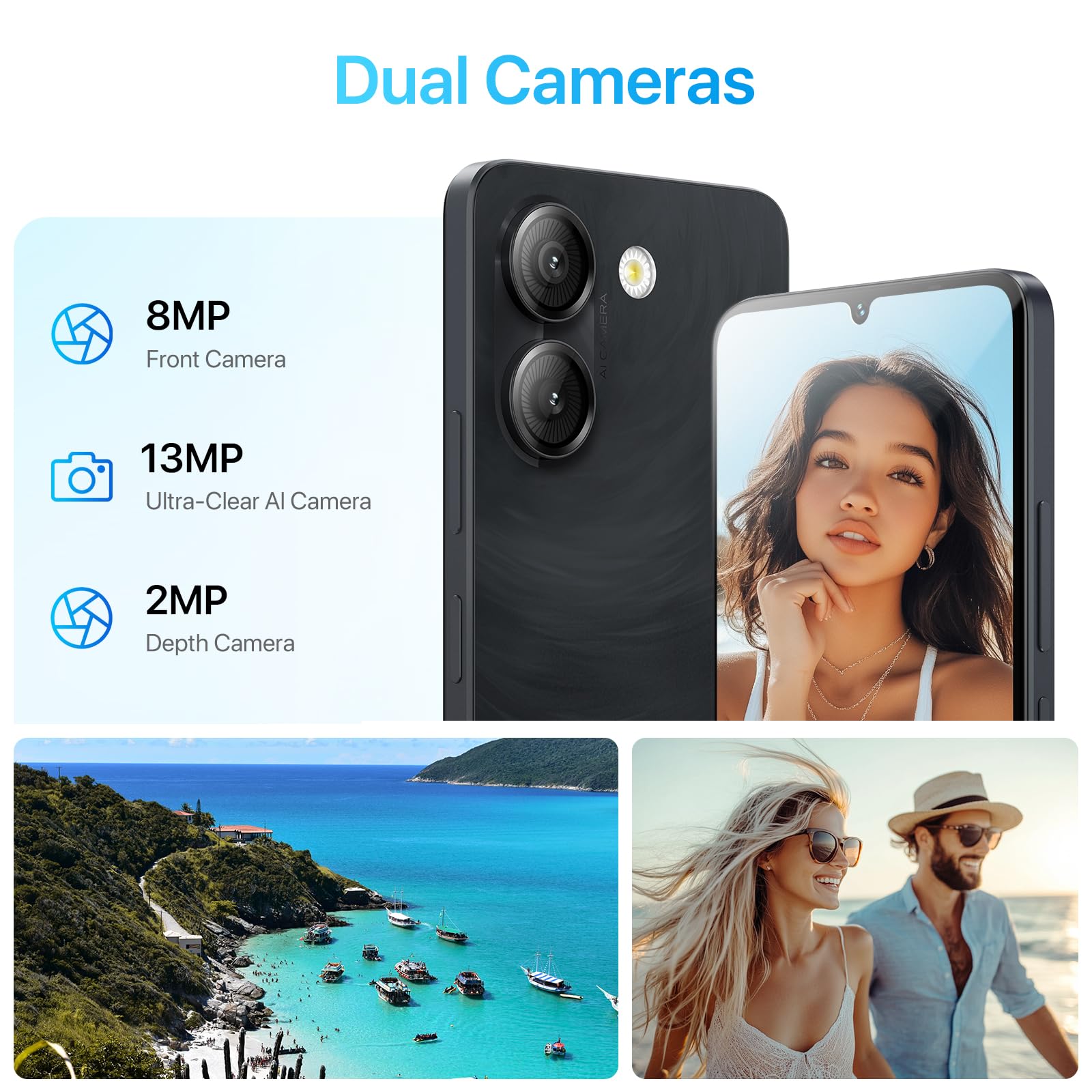 UMIDIGI G9A Unlocked Smartphone, Android 14 Go Edition | 6.75