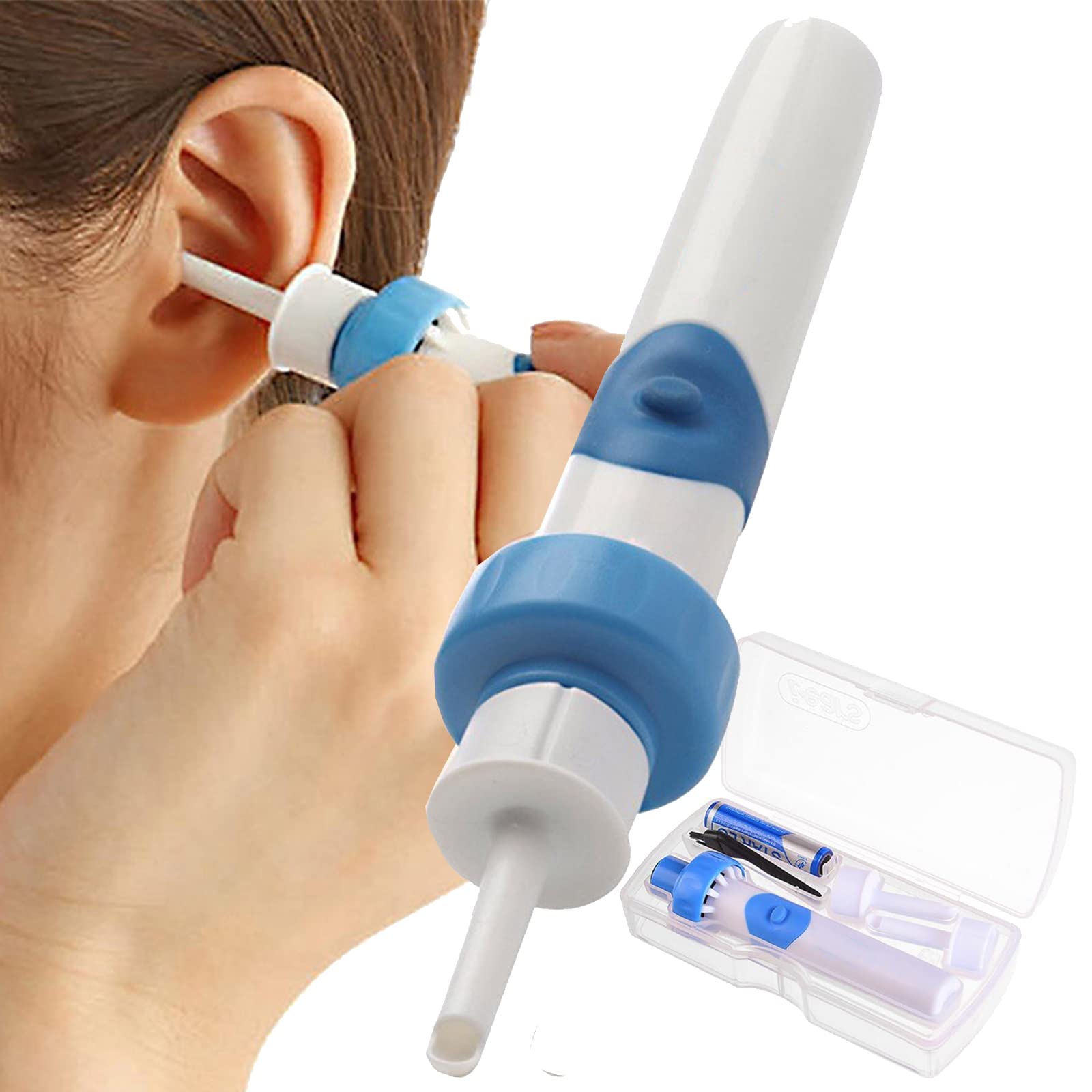 YANGH Ear Wax Removal Kit - Safe Ear Wax Vacuum Cleaner for Adults & Kids - Ear Cleaning Tool Set with Soft Tips - Perfect for Home Use & Travel Hygiene Care