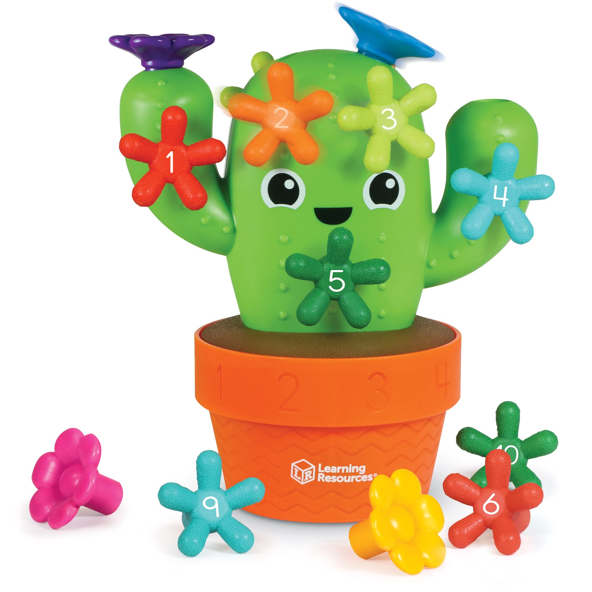 Learning Resources Carlos The Pop & Count Cactus - 16-Piece Educational Toddler Toy for Fine Motor Skills Development, Preschool Learning Activity, STEM Toy for Kids Ages 18+ Months - Perfect for Counting Practice & Sensory Play at Home or Classroom
