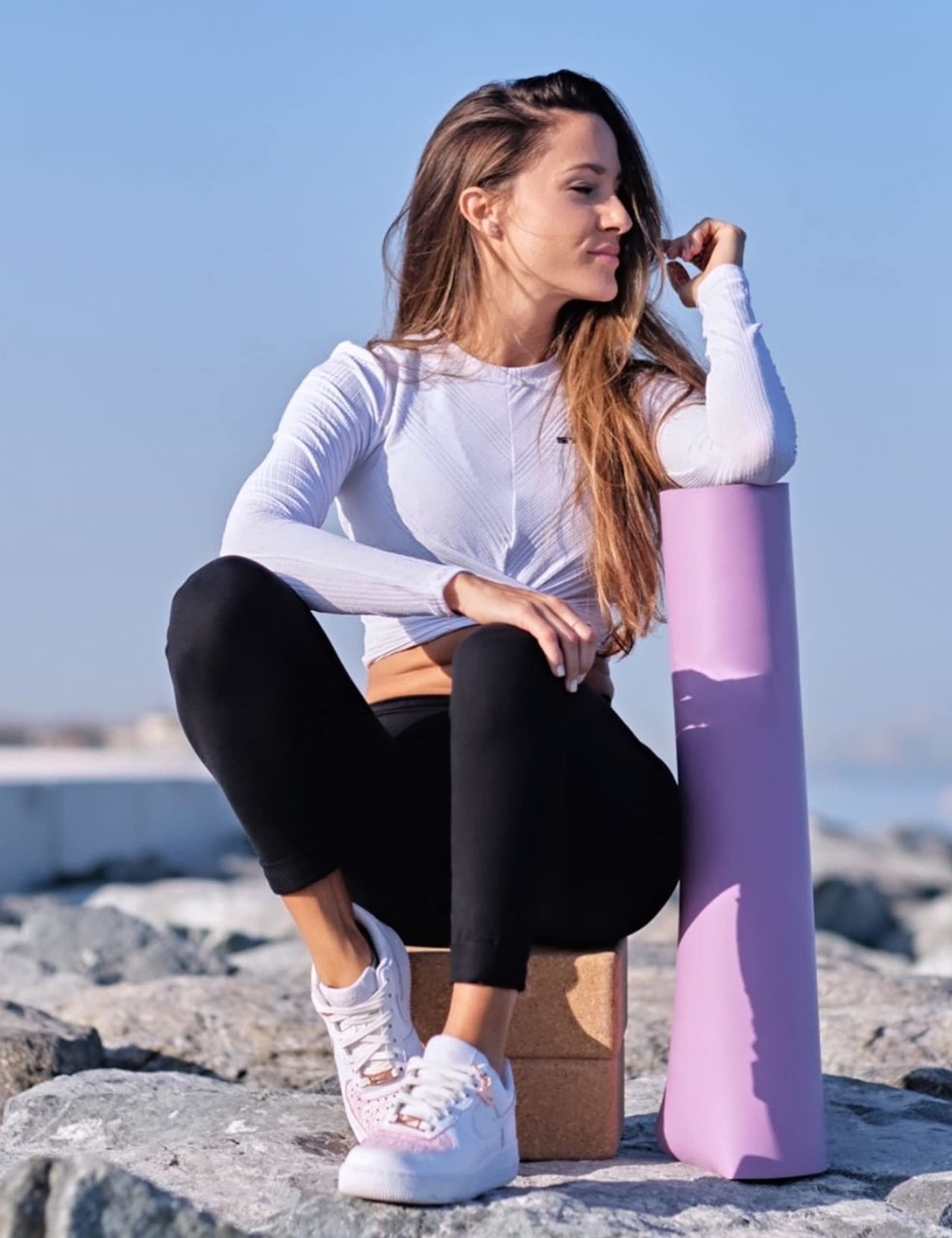 Natural Feelings Buttercloud High Waisted Yoga Pants for Women - Ultra Soft Stretchy Opaque Workout Leggings - Perfect for Yoga, Gym & Everyday Wear