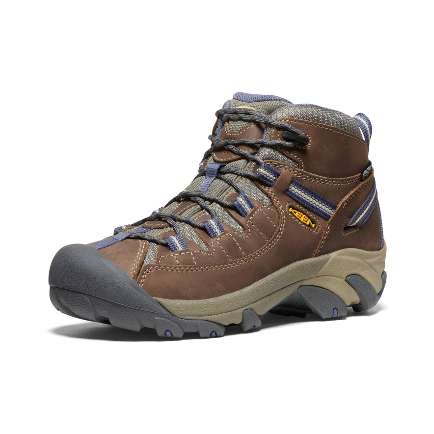 KEEN Targhee II Mid Waterproof Hiking Boots for Women - Lightweight & Durable Outdoor Shoes for Trail Walking, Backpacking & Camping Adventures