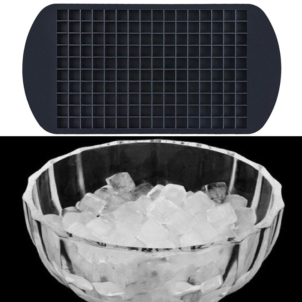 Baixikly 2-Pack Square Ice Cube Trays - 160 Mini Grids for Whiskey, Cocktails & Baby Food | Perfect for Freezer, Parties & Home Bars