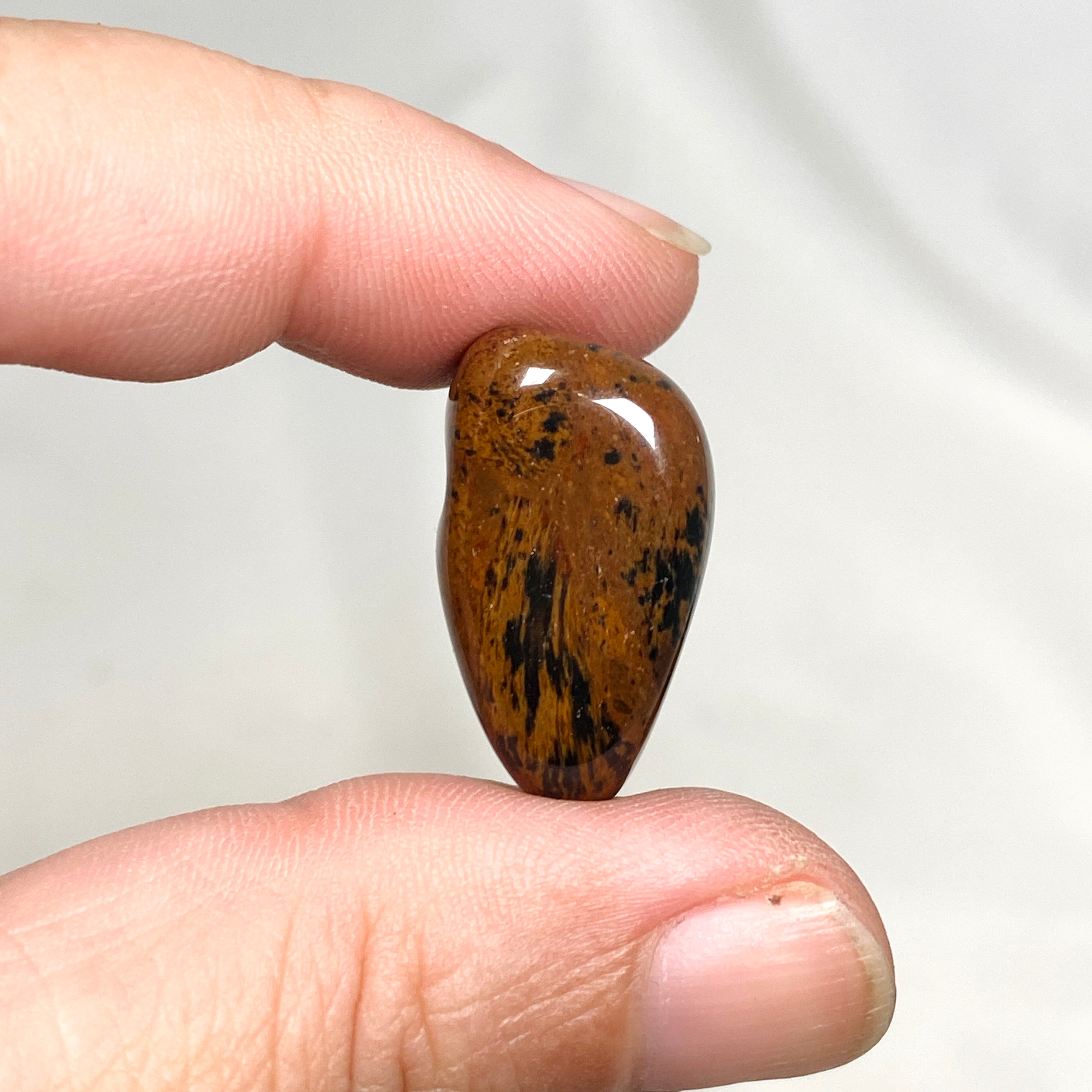 Natural Mahogany Obsidian Tumbled Stones - Polished Healing Crystals for Meditation, Chakra Balancing & Energy Work - Perfect for Home Decor, Jewelry Making & Spiritual Practices