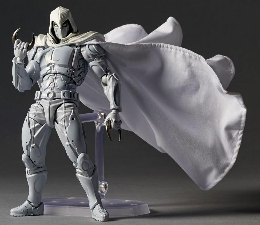 Amazing Yamaguchi Revoltech Moon Knight Action Figure NR013 - Collectible Marvel Superhero Toy for Display & Role Play