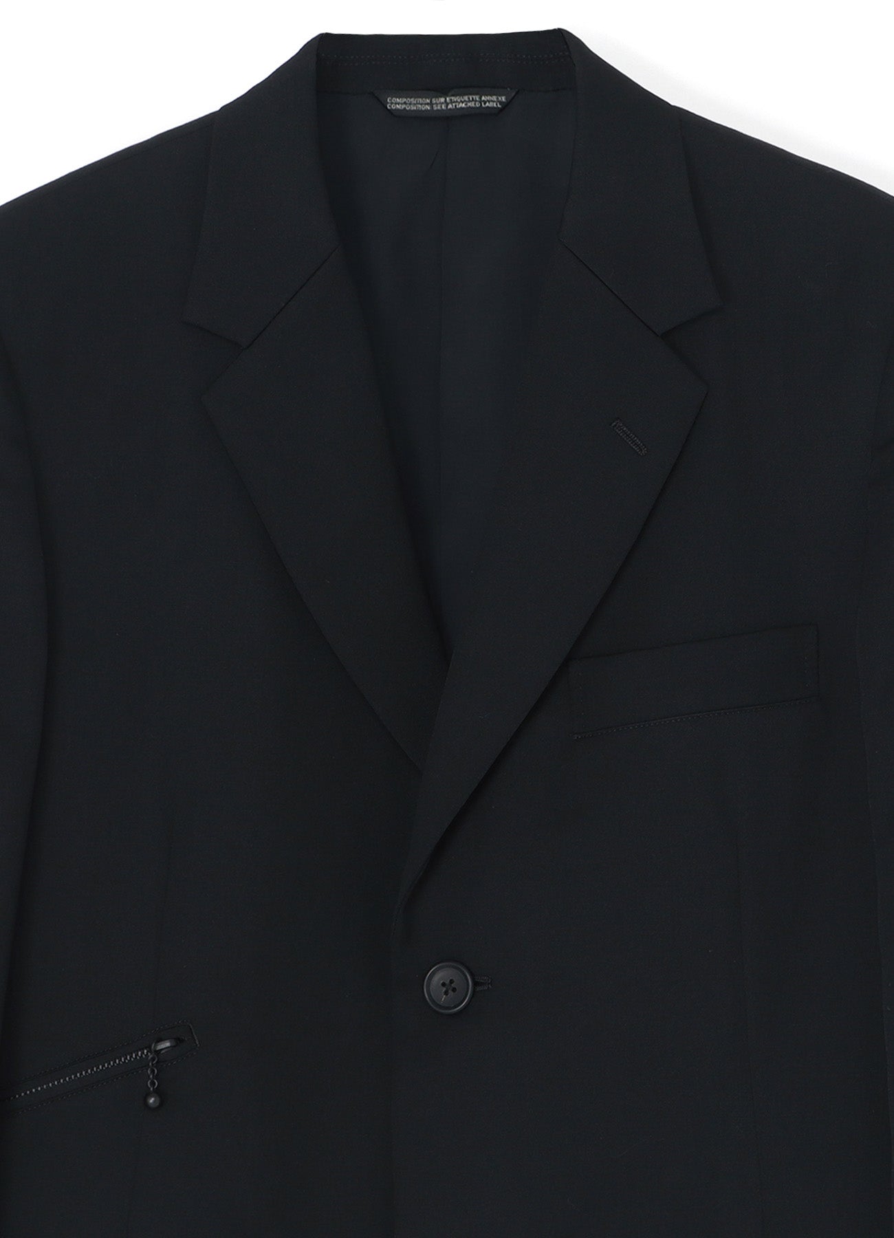Men's Wool Gabardine 2-Button Suit Jacket - Classic Business Blazer for Office, Weddings & Formal Events