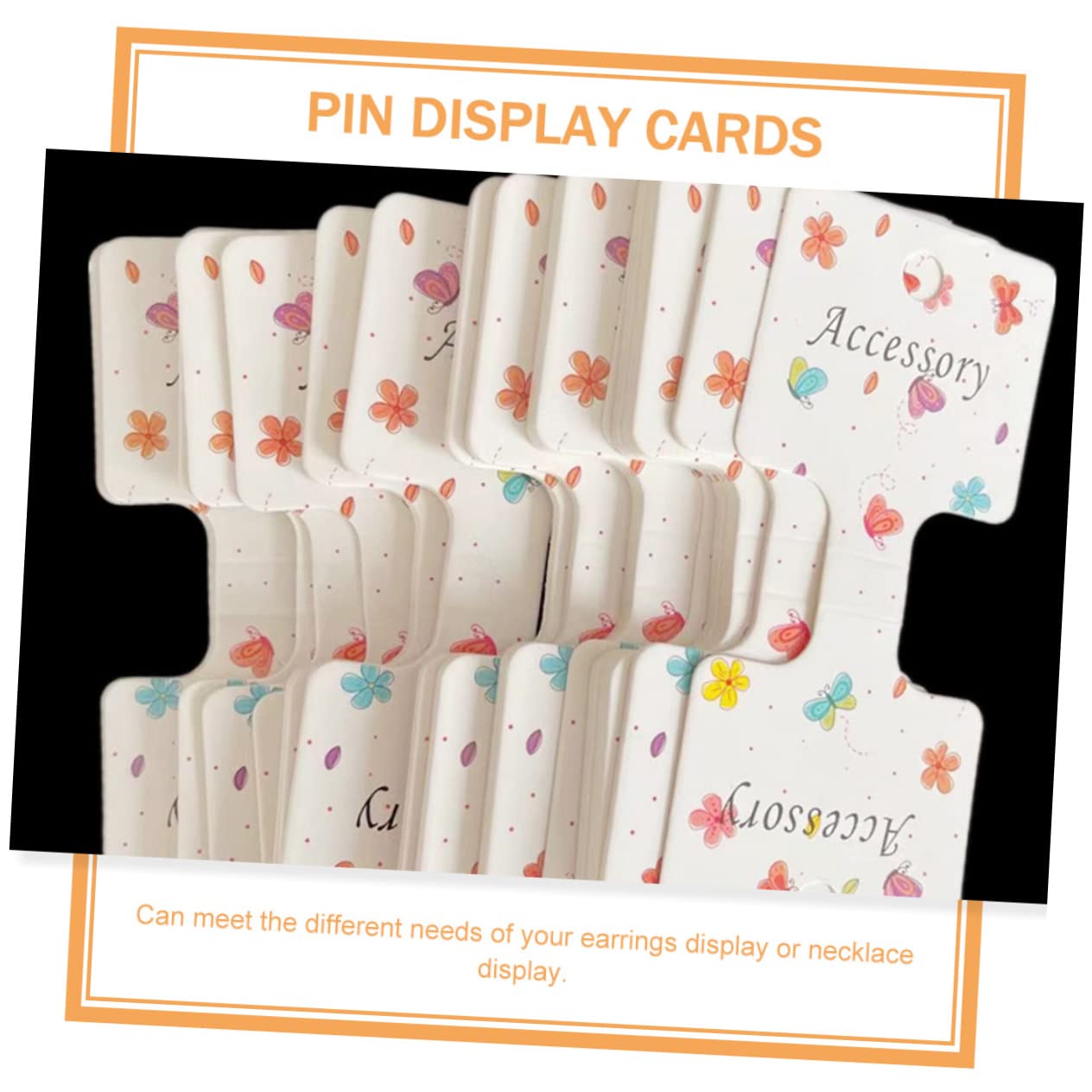 Alipis 200pcs Foldable Hair Bow Display Cards - Hair Clip Organizer & Pin Holder for Salon, Boutique, and Retail Store Displays